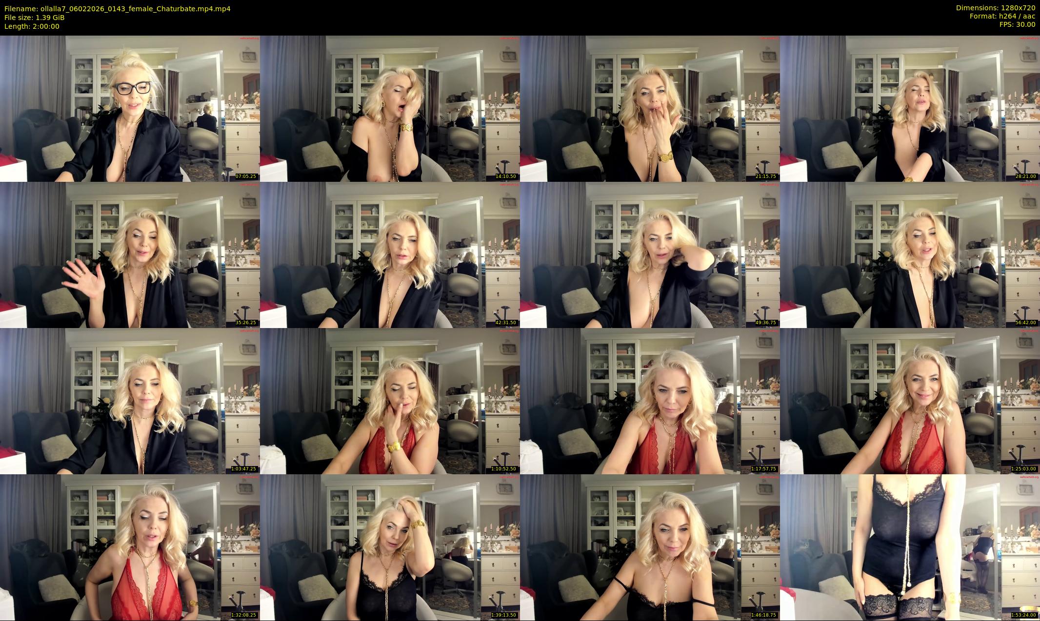 ollalla7 — 120 minute Chaturbate female cam show recording, 720p, Feb 6, 2026