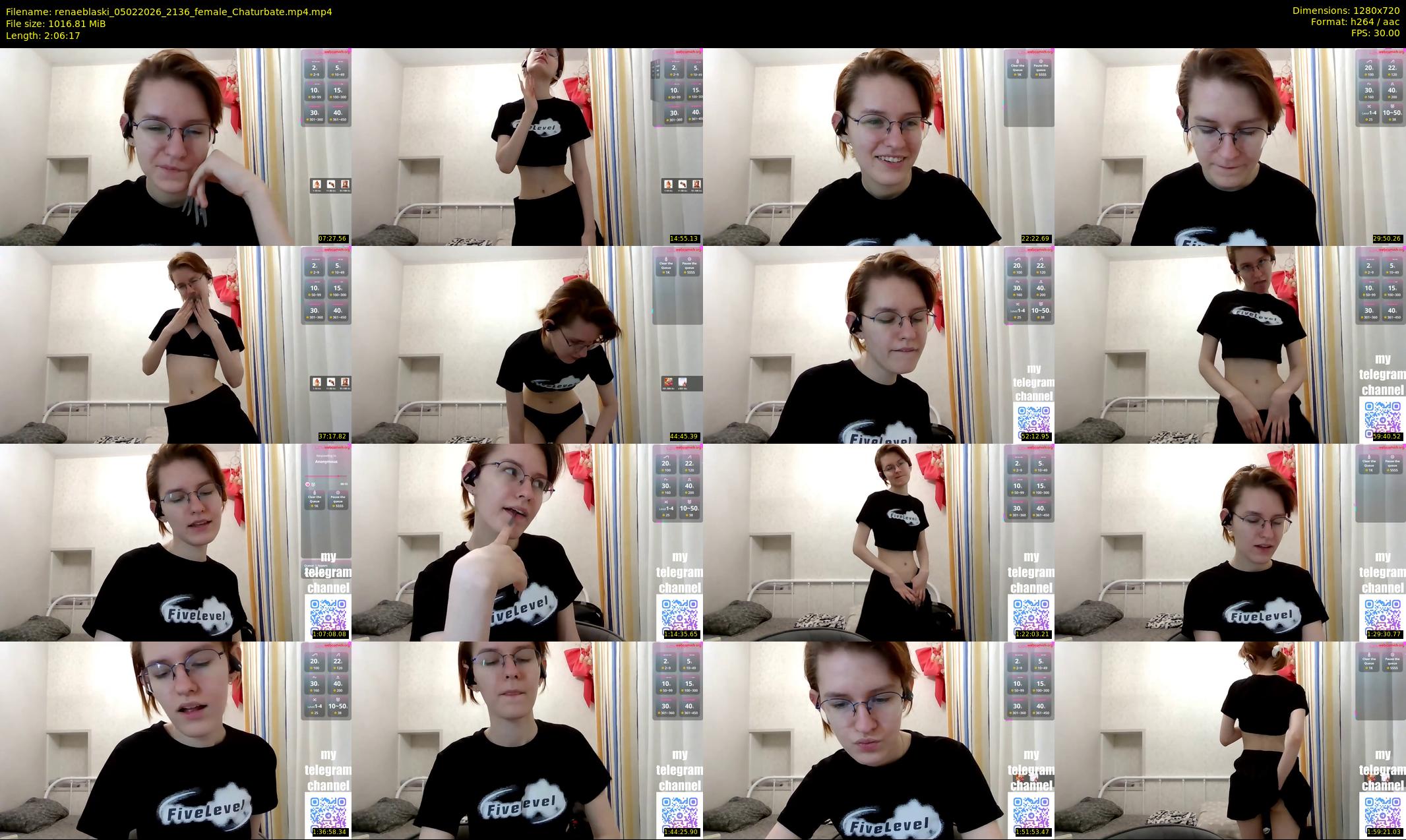 renaeblaski — 127 minute Chaturbate female cam show recording, 720p, Feb 5, 2026