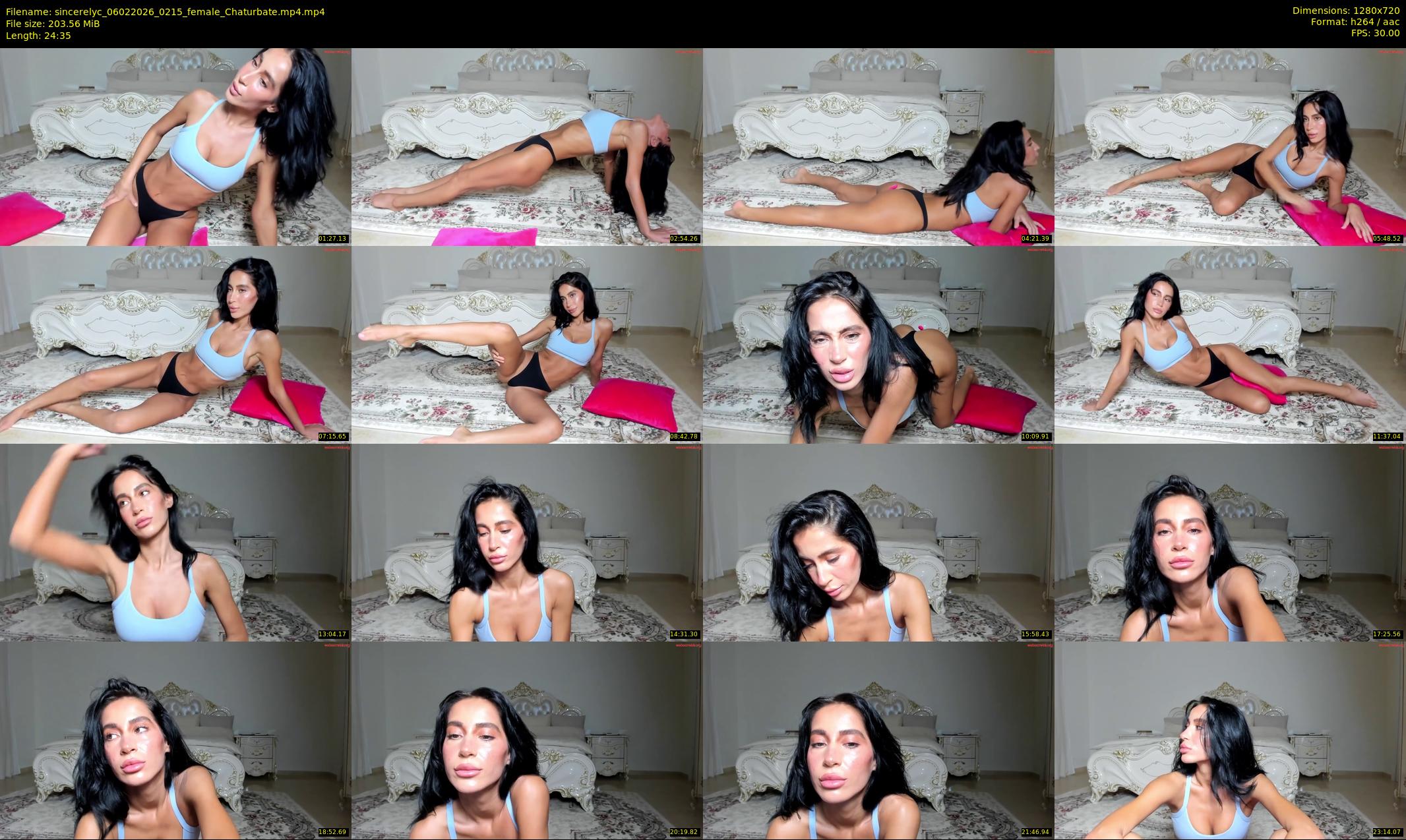 sincerelyc — 25 minute Chaturbate female cam show recording, 720p, Feb 6, 2026
