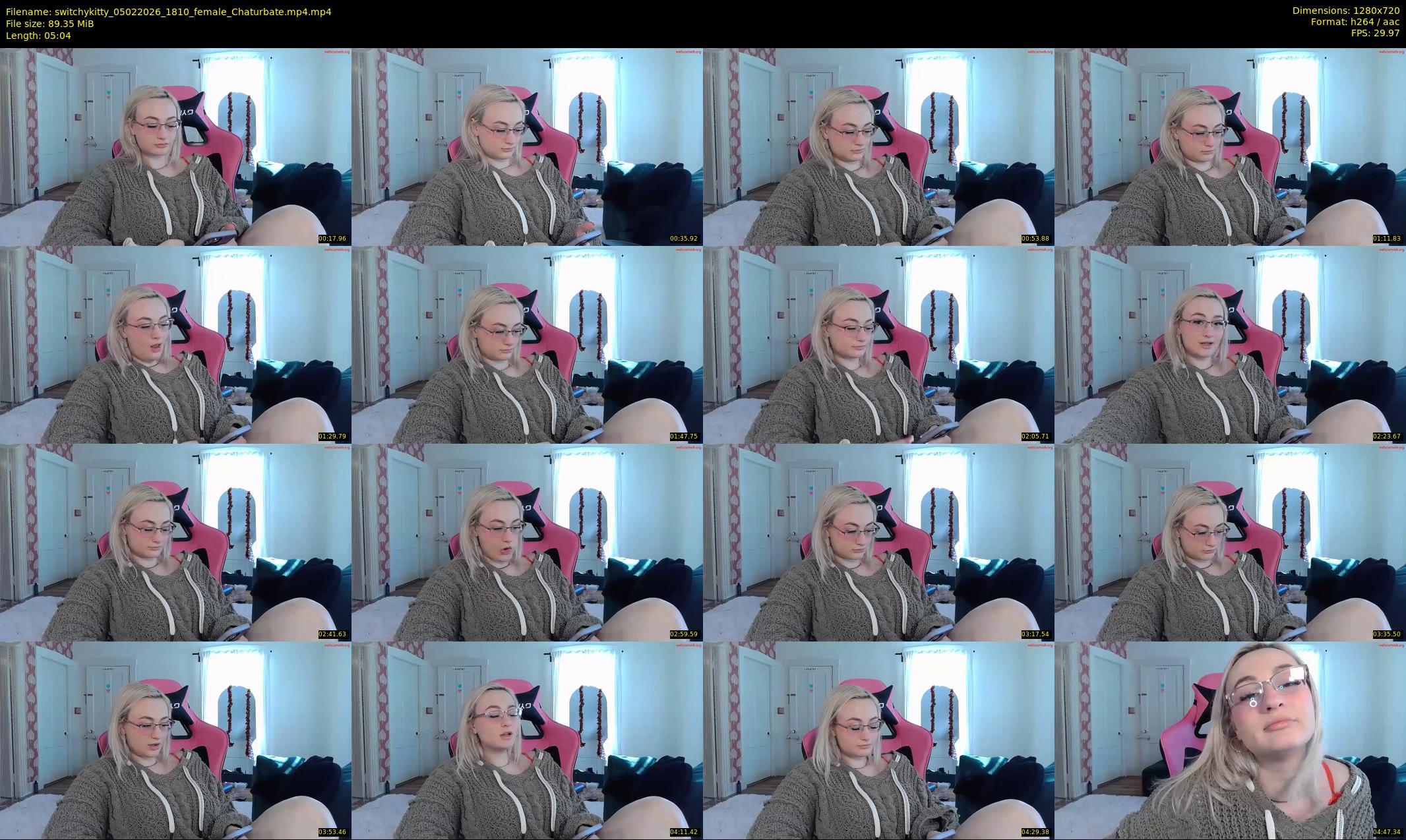 switchykitty — 6 minute Chaturbate female cam show recording, 720p, Feb 5, 2026