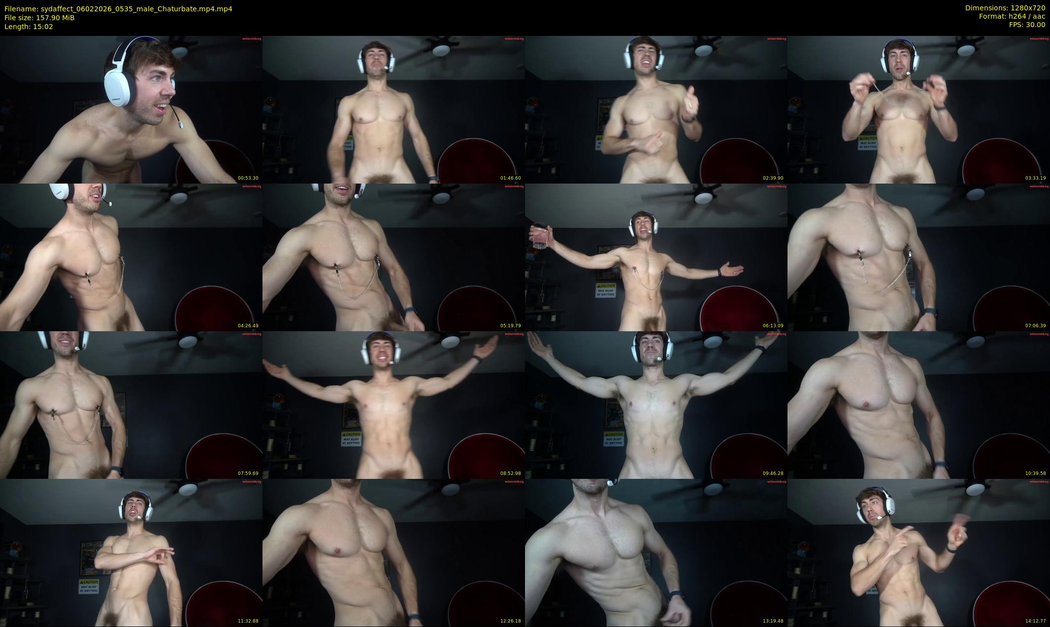 sydaffect — 16 minute Chaturbate male cam show recording, 720p, Feb 6, 2026