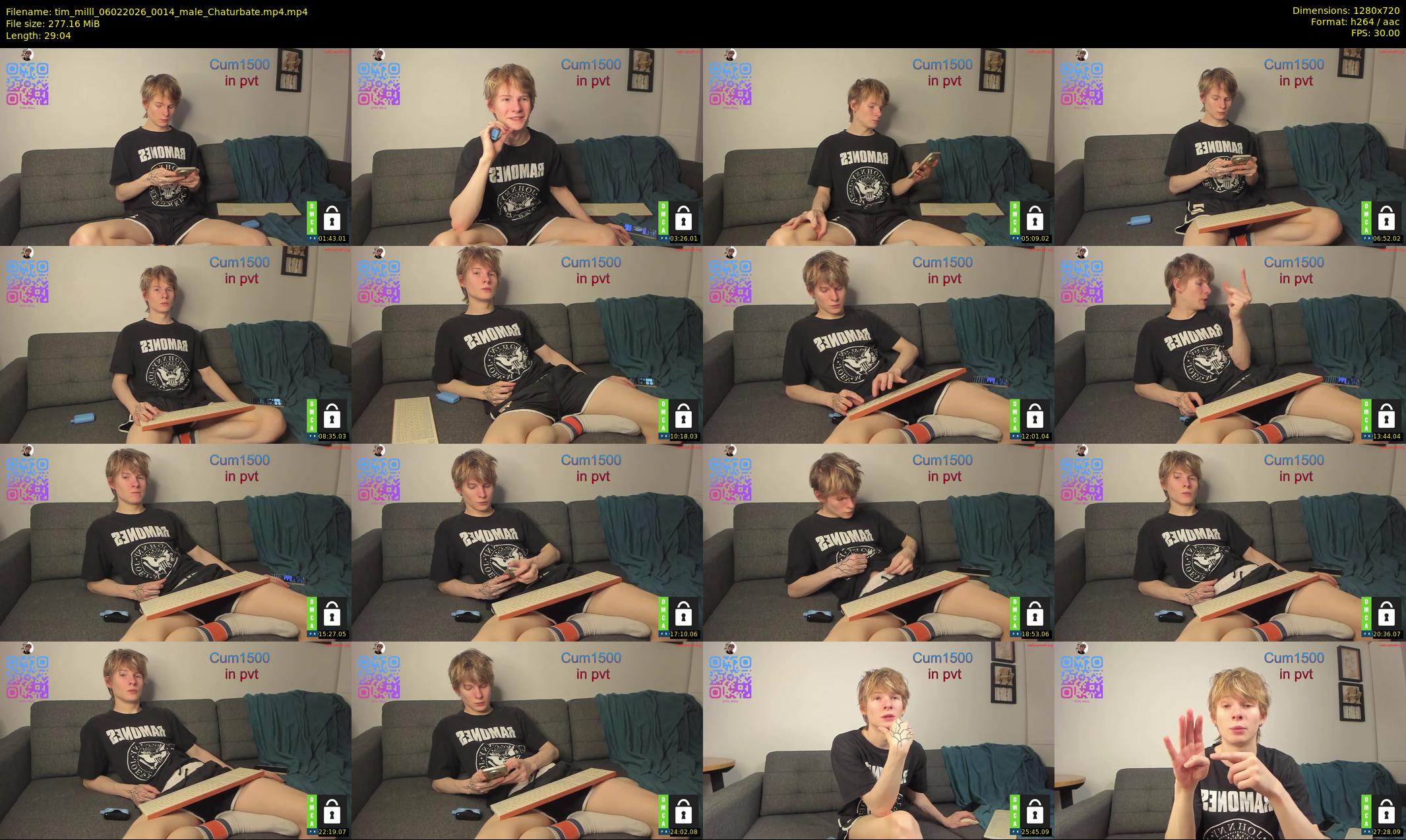 tim_milll — 30 minute Chaturbate male cam show recording, 720p, Feb 6, 2026