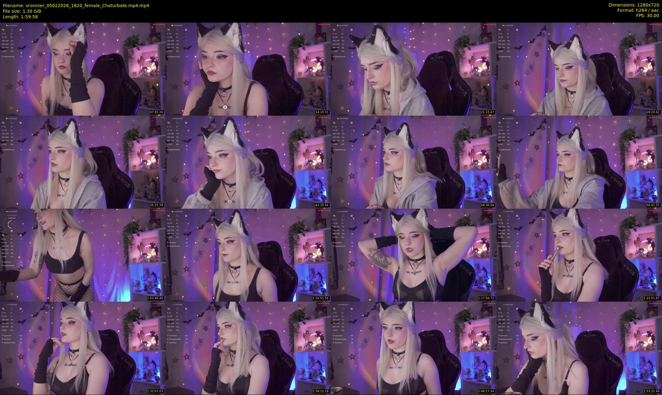 vronnier — 120 minute Chaturbate female cam show recording, 720p, Feb 5, 2026