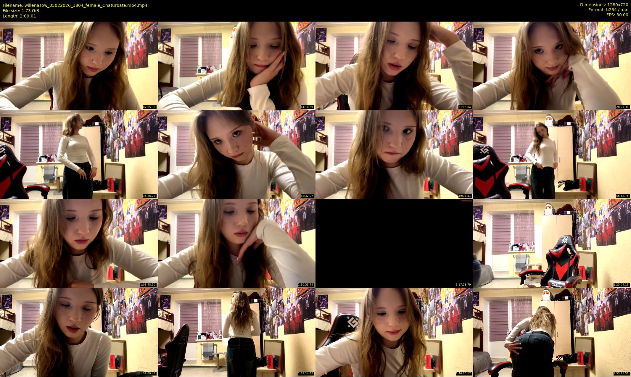 willenasow — 121 minute Chaturbate female cam show recording, 720p, Feb 5, 2026