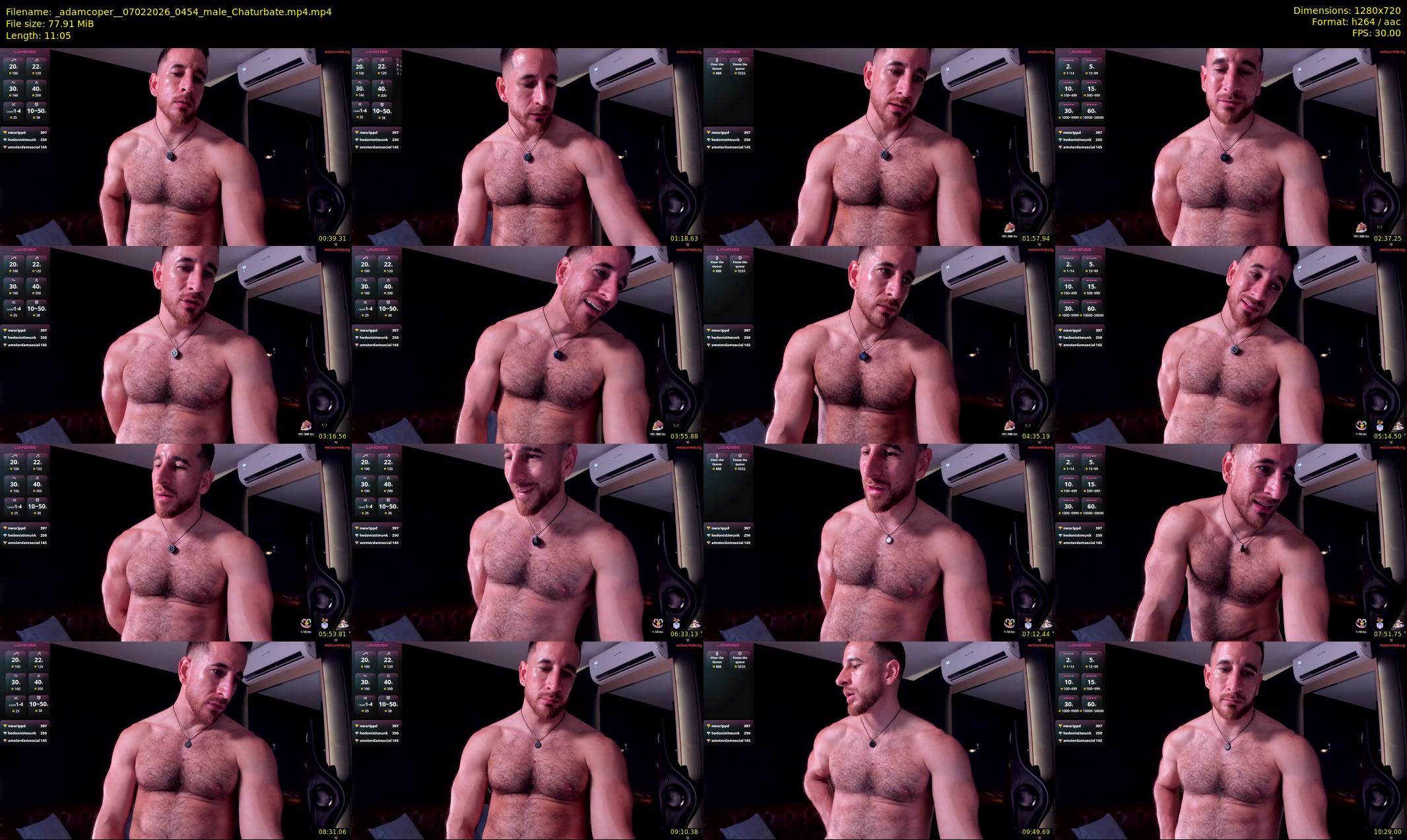 _adamcoper_ — 12 minute Chaturbate male cam show recording, 720p, Feb 7, 2026