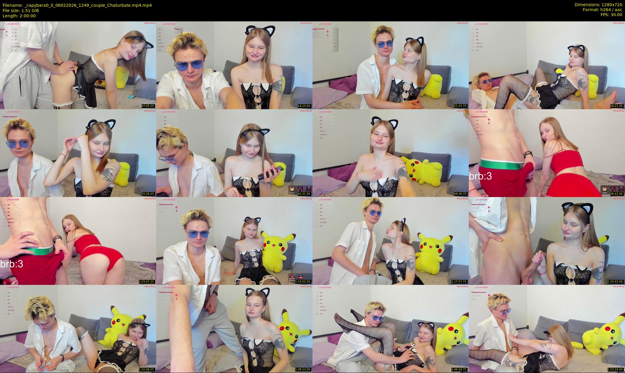 _capybara0_0 — 120 minute Chaturbate couple cam show recording, 720p, Feb 6, 2026