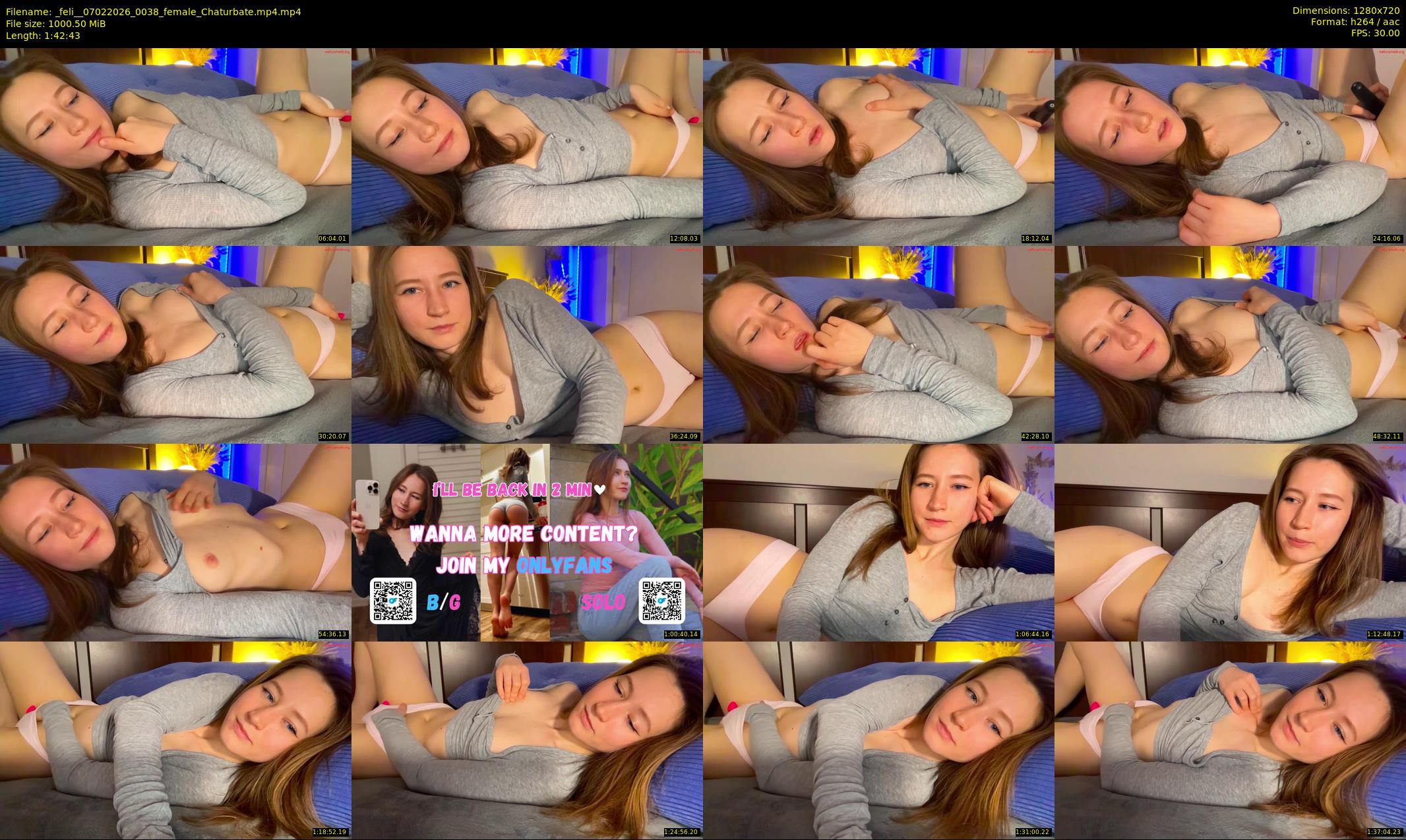 _feli_ — 103 minute Chaturbate female cam show recording, 720p, Feb 7, 2026