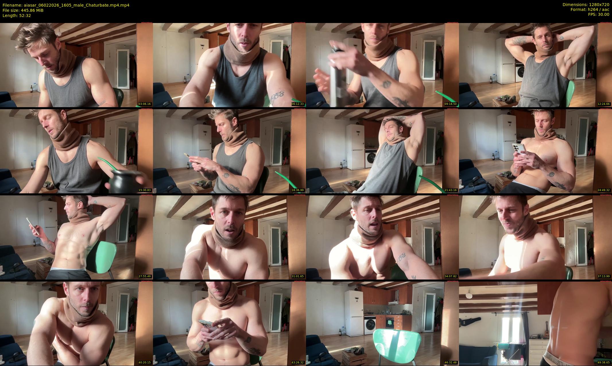 aiasar — 53 minute Chaturbate male cam show recording, 720p, Feb 6, 2026