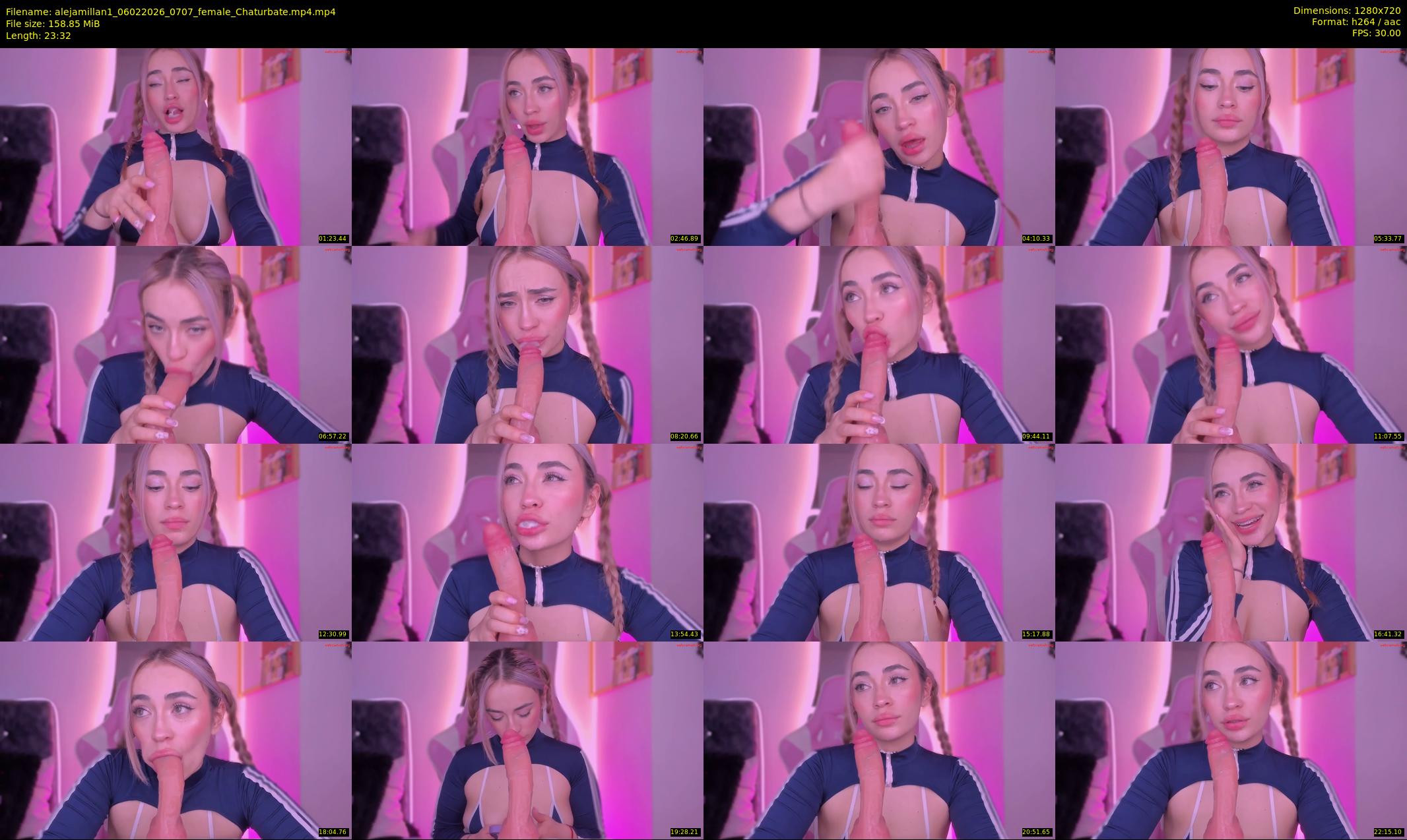 alejamillan1 — 24 minute Chaturbate female cam show recording, 720p, Feb 6, 2026