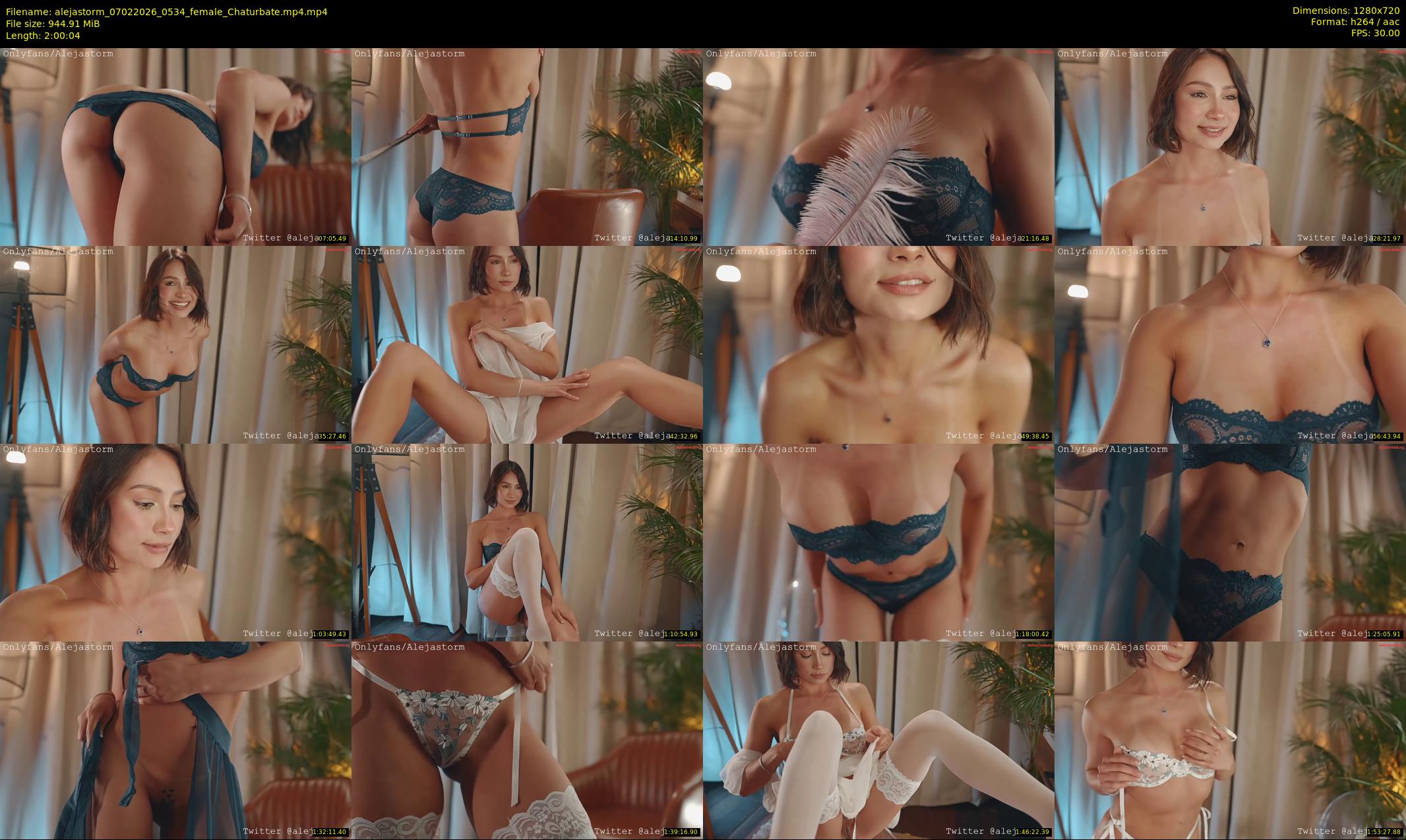 alejastorm — 121 minute Chaturbate female cam show recording, 720p, Feb 7, 2026