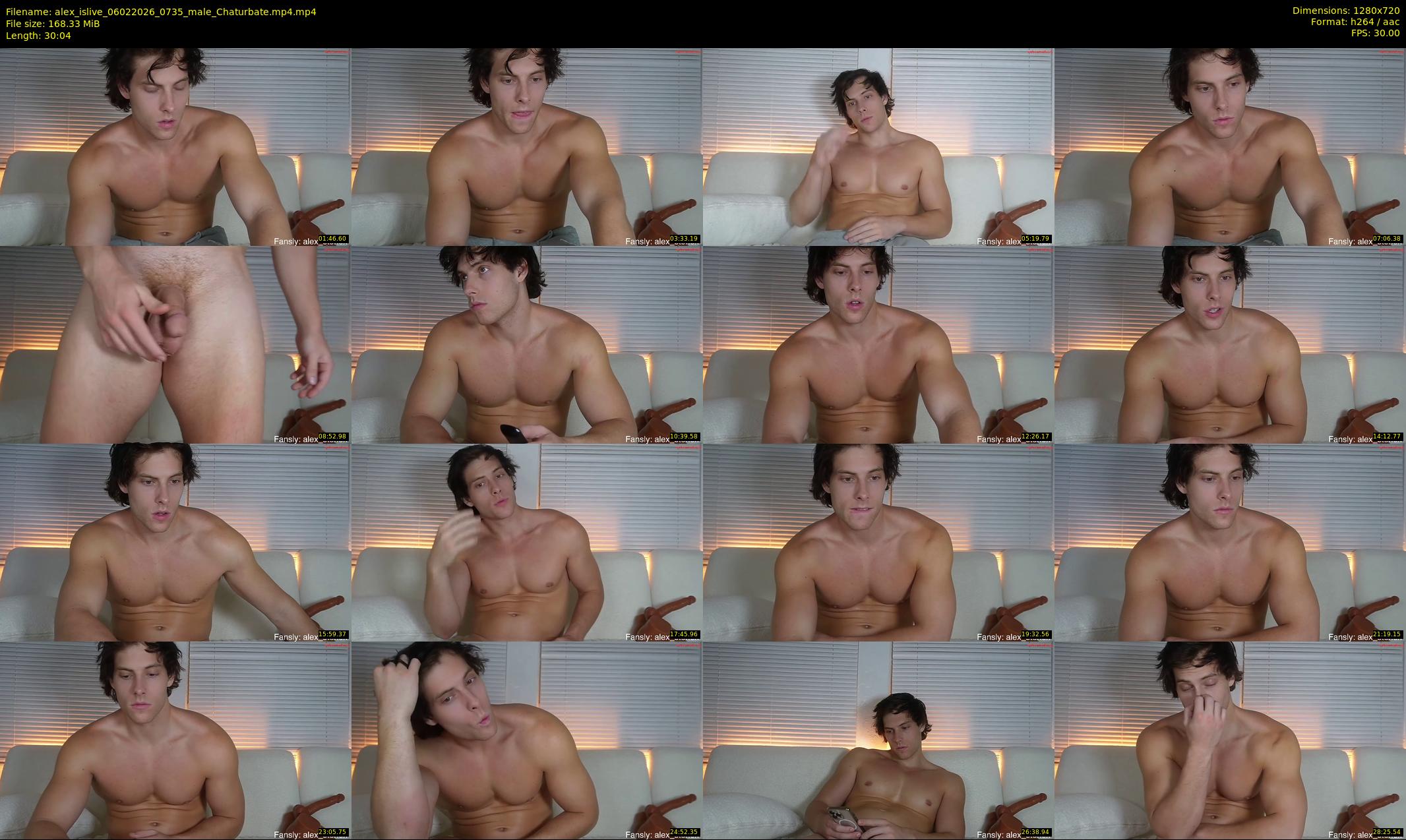 alex_islive — 31 minute Chaturbate male cam show recording, 720p, Feb 6, 2026