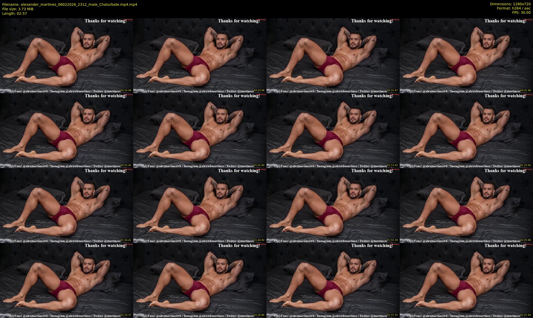 alexander_martines — 3 minute Chaturbate male cam show recording, 720p, Feb 6, 2026