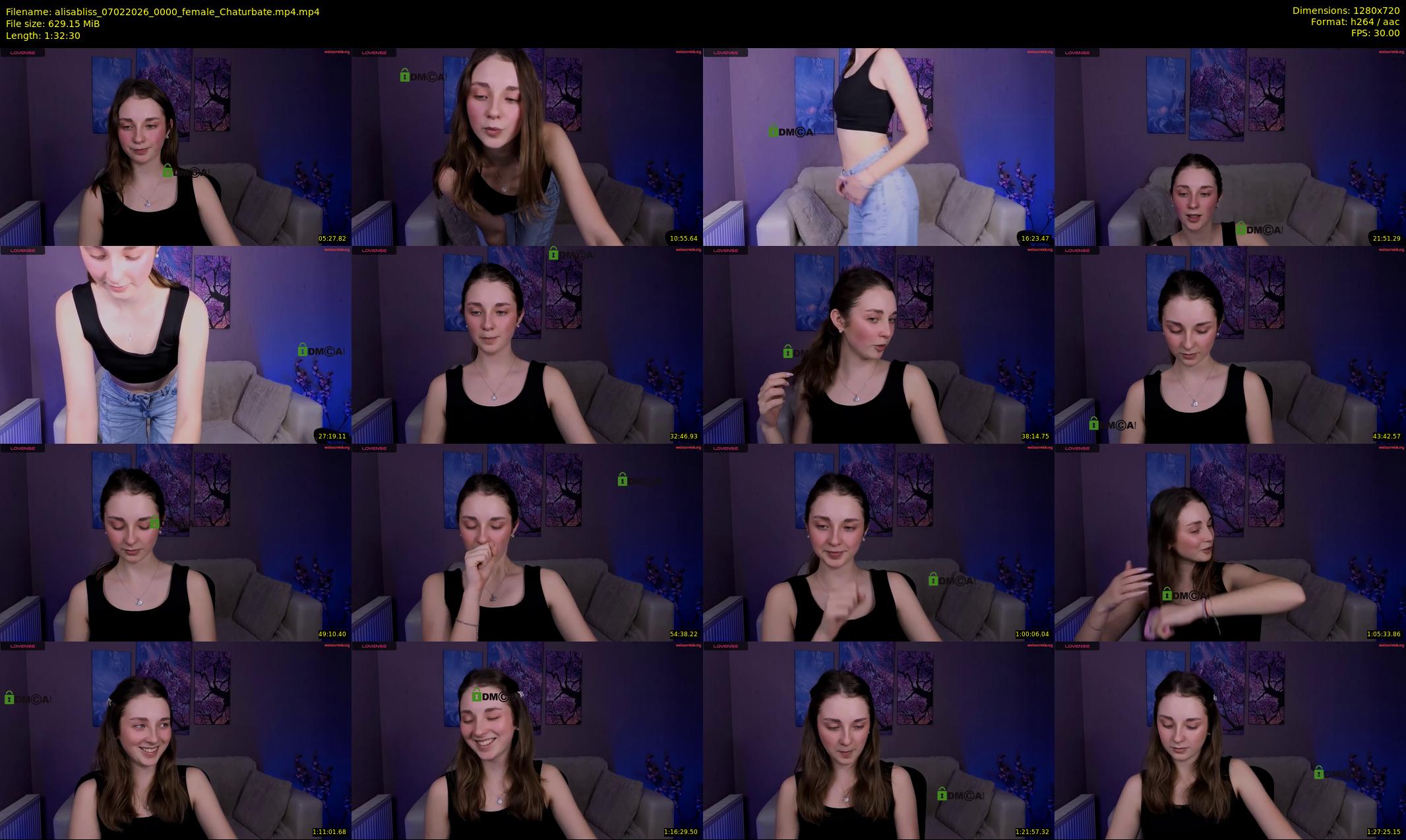 alisabliss — 93 minute Chaturbate female cam show recording, 720p, Feb 7, 2026