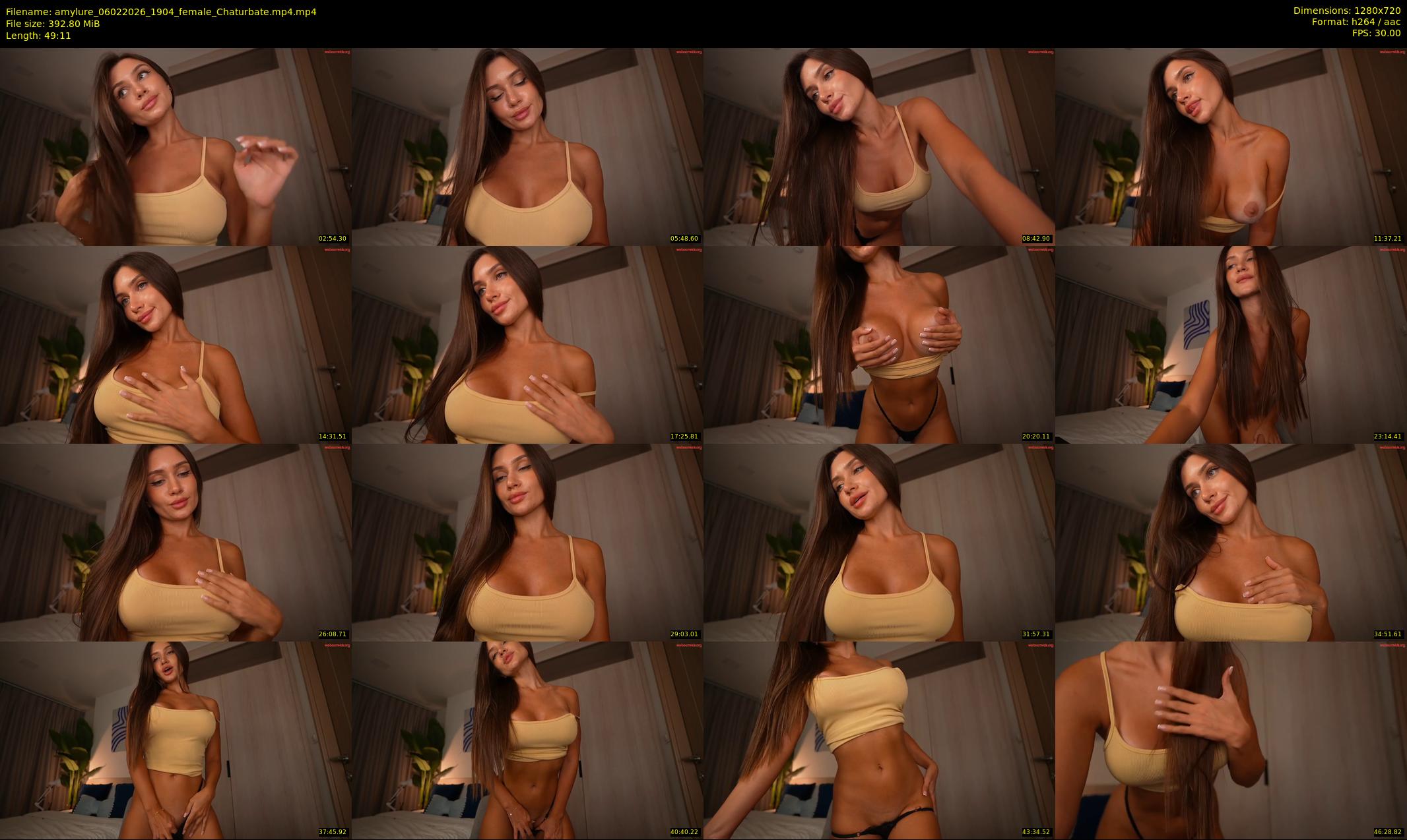 amylure — 50 minute Chaturbate female cam show recording, 720p, Feb 6, 2026