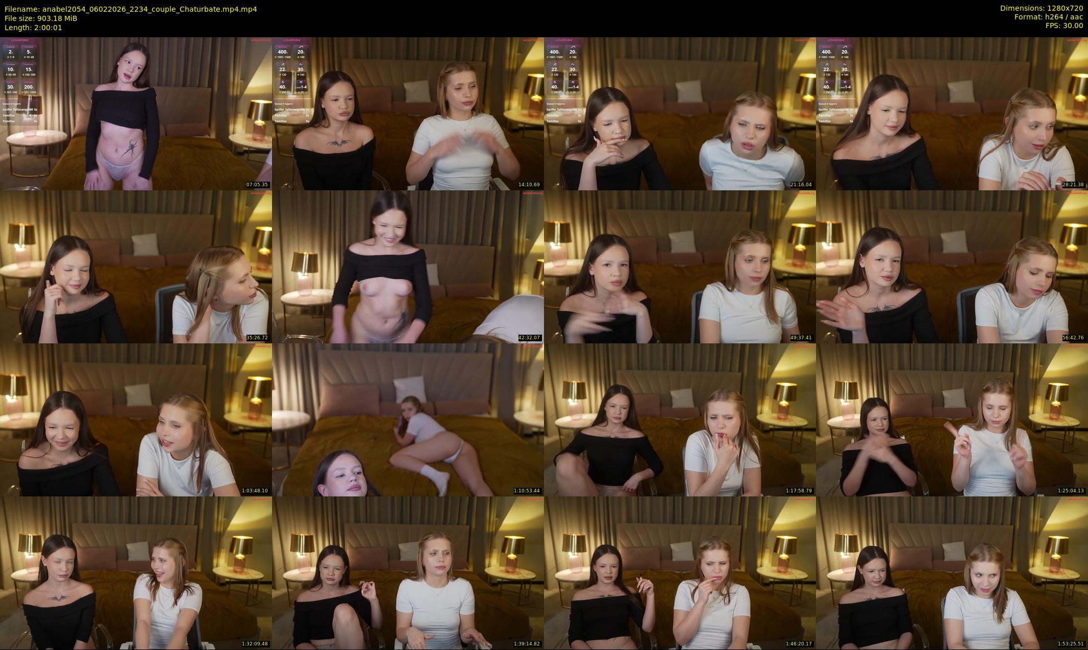 anabel2054 — 121 minute Chaturbate female cam show recording, 720p, Feb 6, 2026