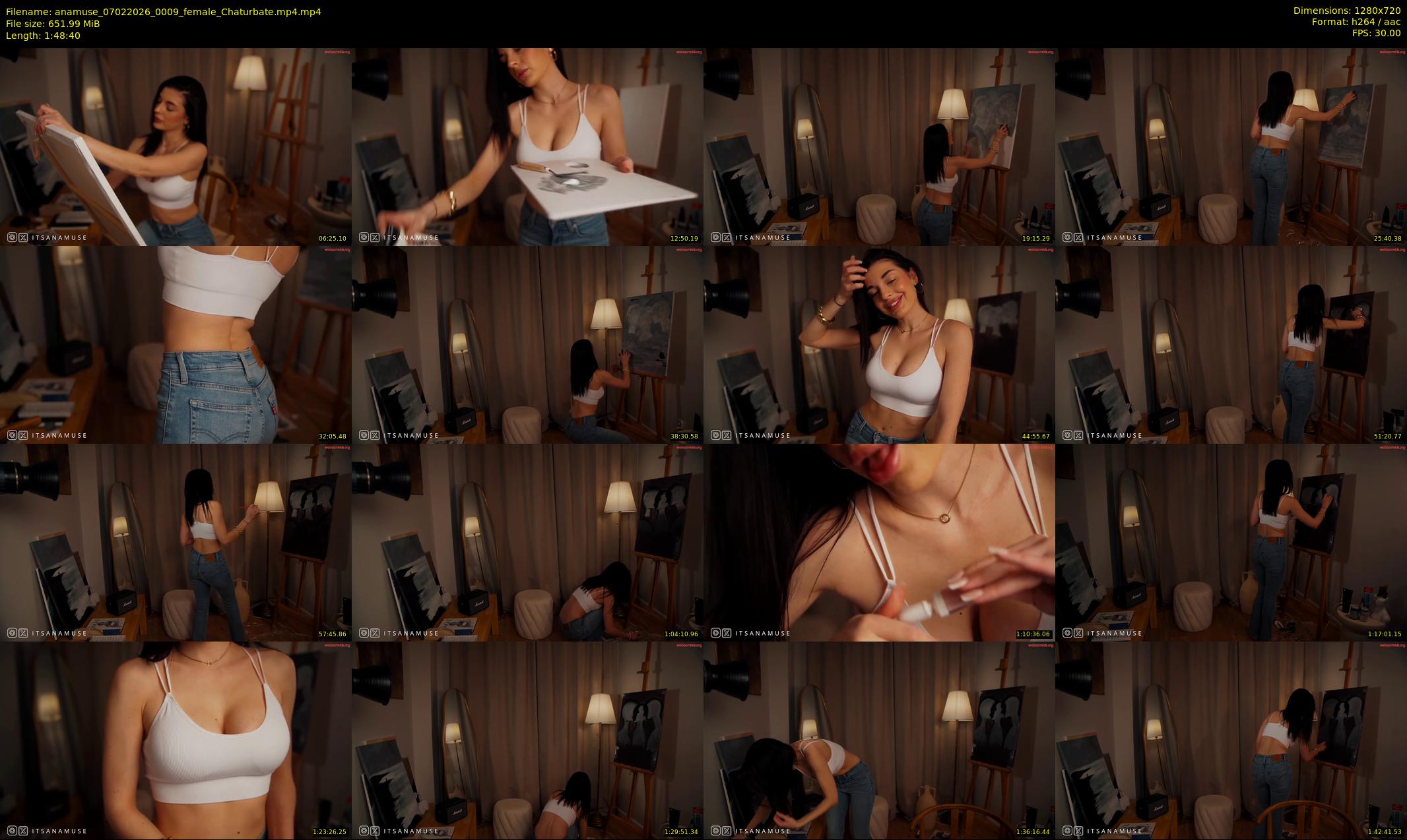 anamuse — 109 minute Chaturbate female cam show recording, 720p, Feb 7, 2026