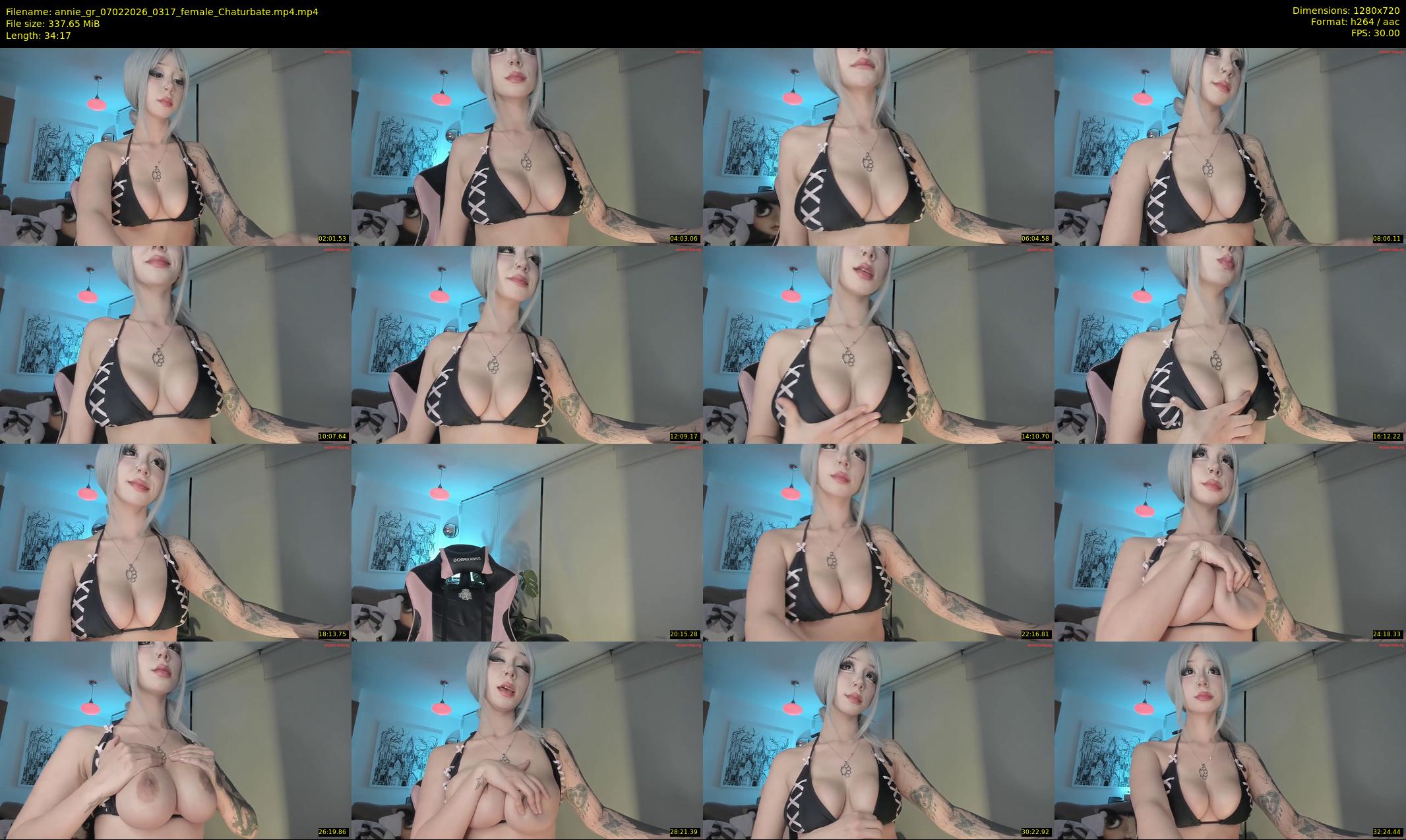 annie_gr — 35 minute Chaturbate female cam show recording, 720p, Feb 7, 2026