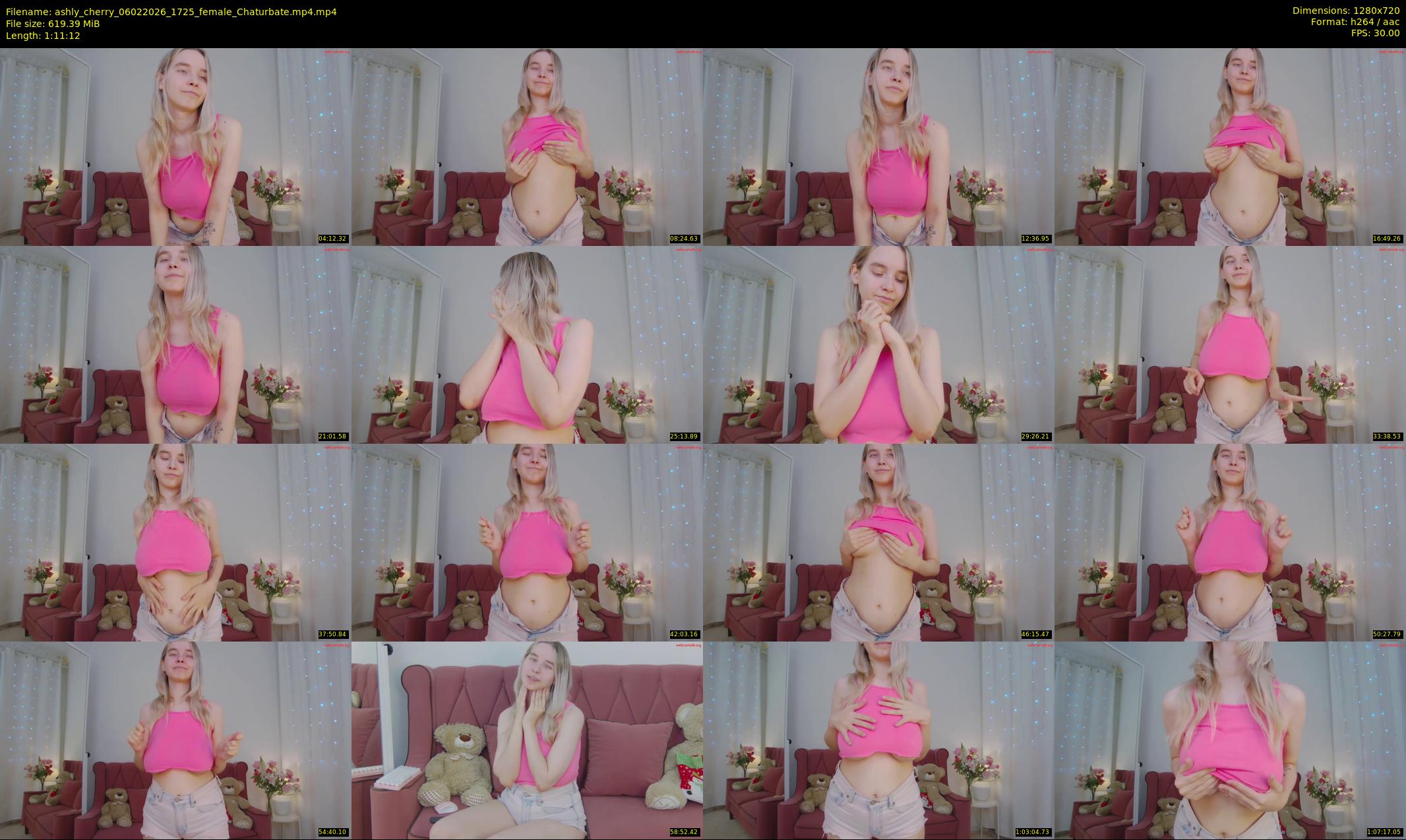 ashly_cherry — 72 minute Chaturbate female cam show recording, 720p, Feb 6, 2026