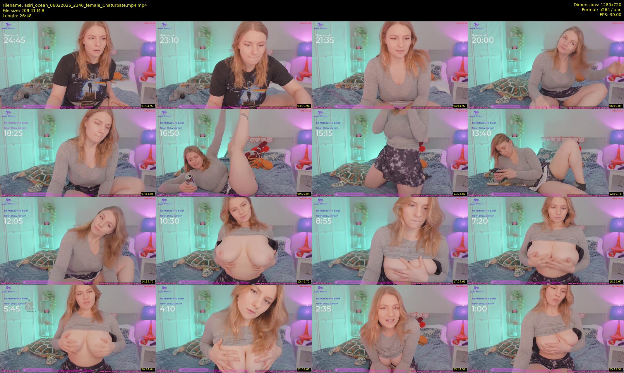 asiri_ocean — 27 minute Chaturbate female cam show recording, 720p, Feb 6, 2026