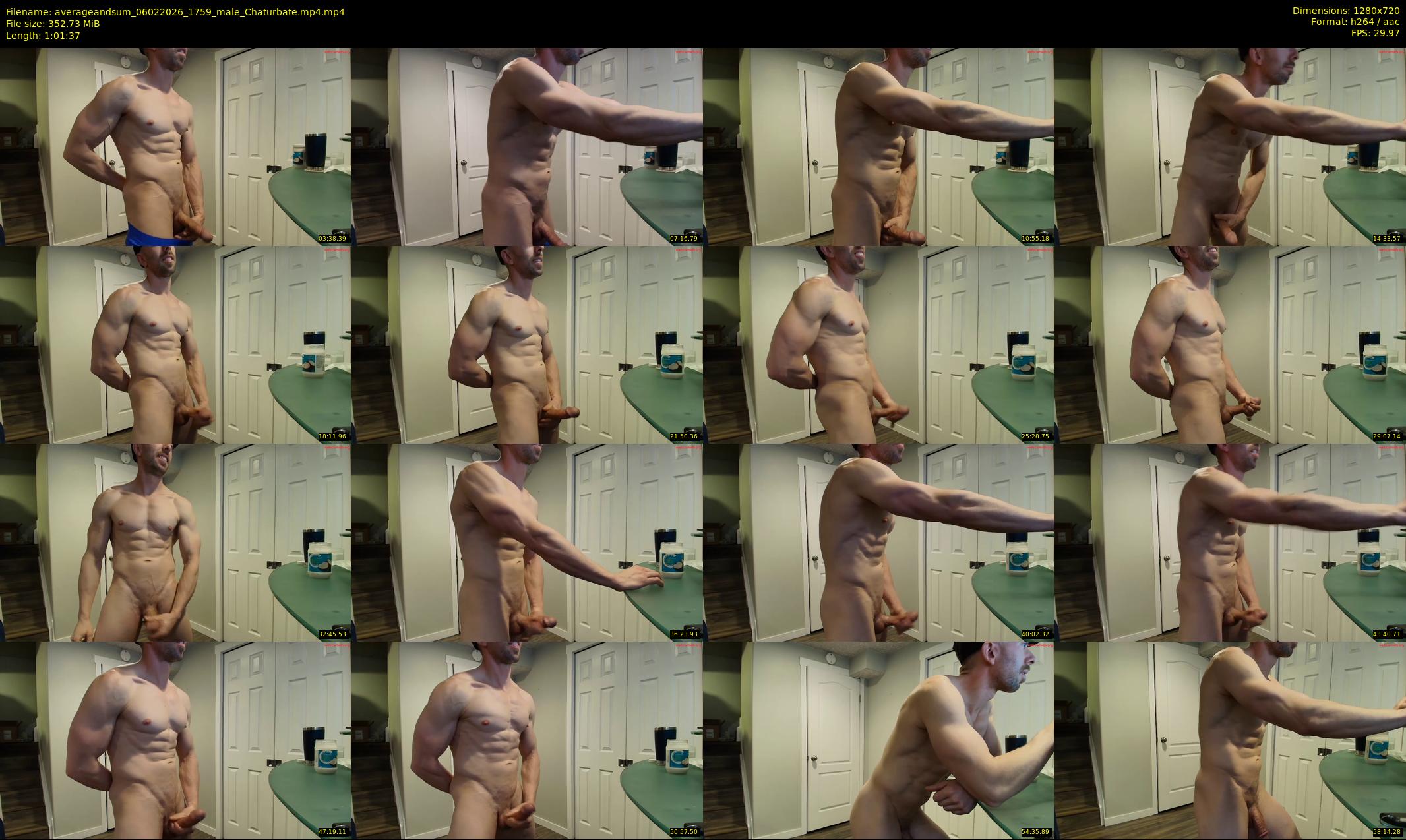 averageandsum — 62 minute Chaturbate male cam show recording, 720p, Feb 6, 2026
