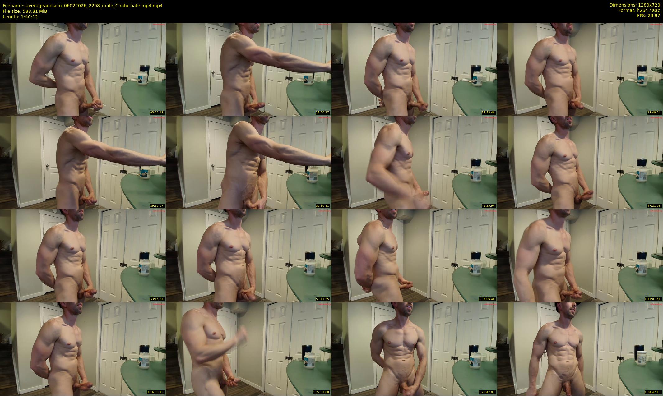 averageandsum — 101 minute Chaturbate male cam show recording, 720p, Feb 6, 2026