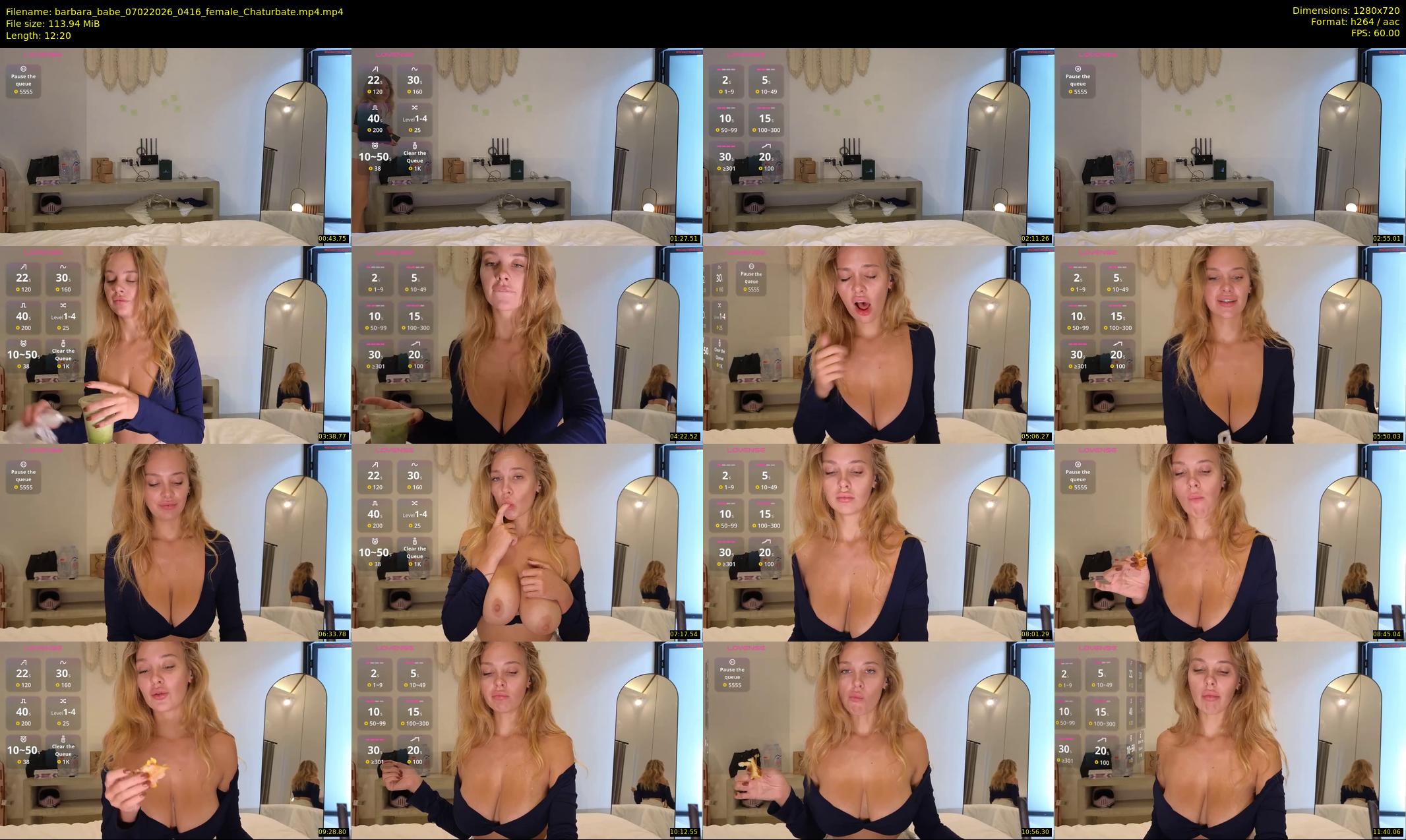 barbara_babe — 13 minute Chaturbate female cam show recording, 720p, Feb 7, 2026