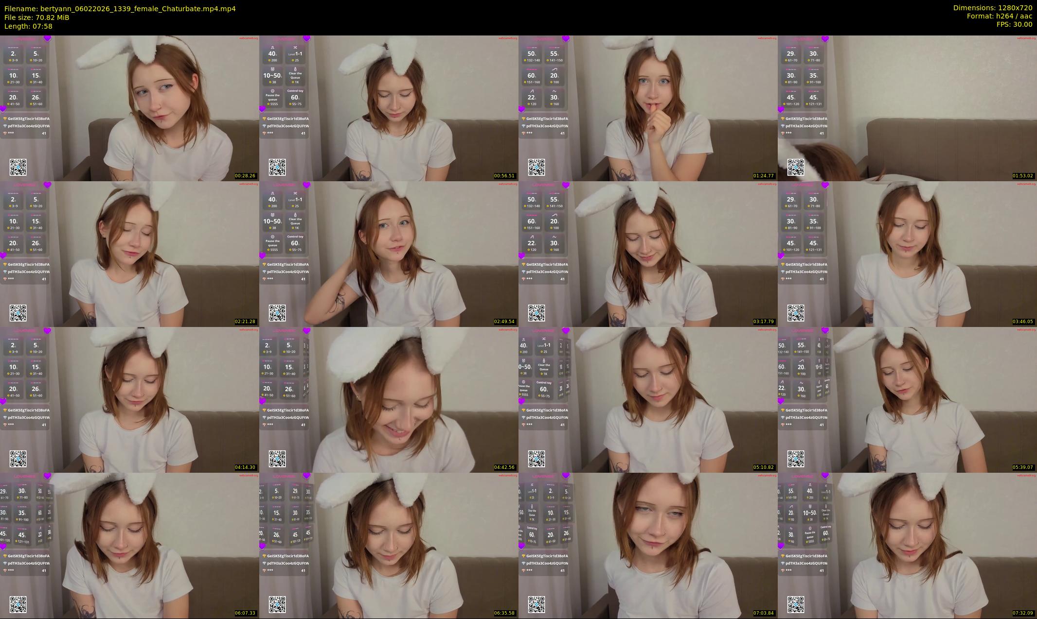 bertyann — 8 minute Chaturbate female cam show recording, 720p, Feb 6, 2026