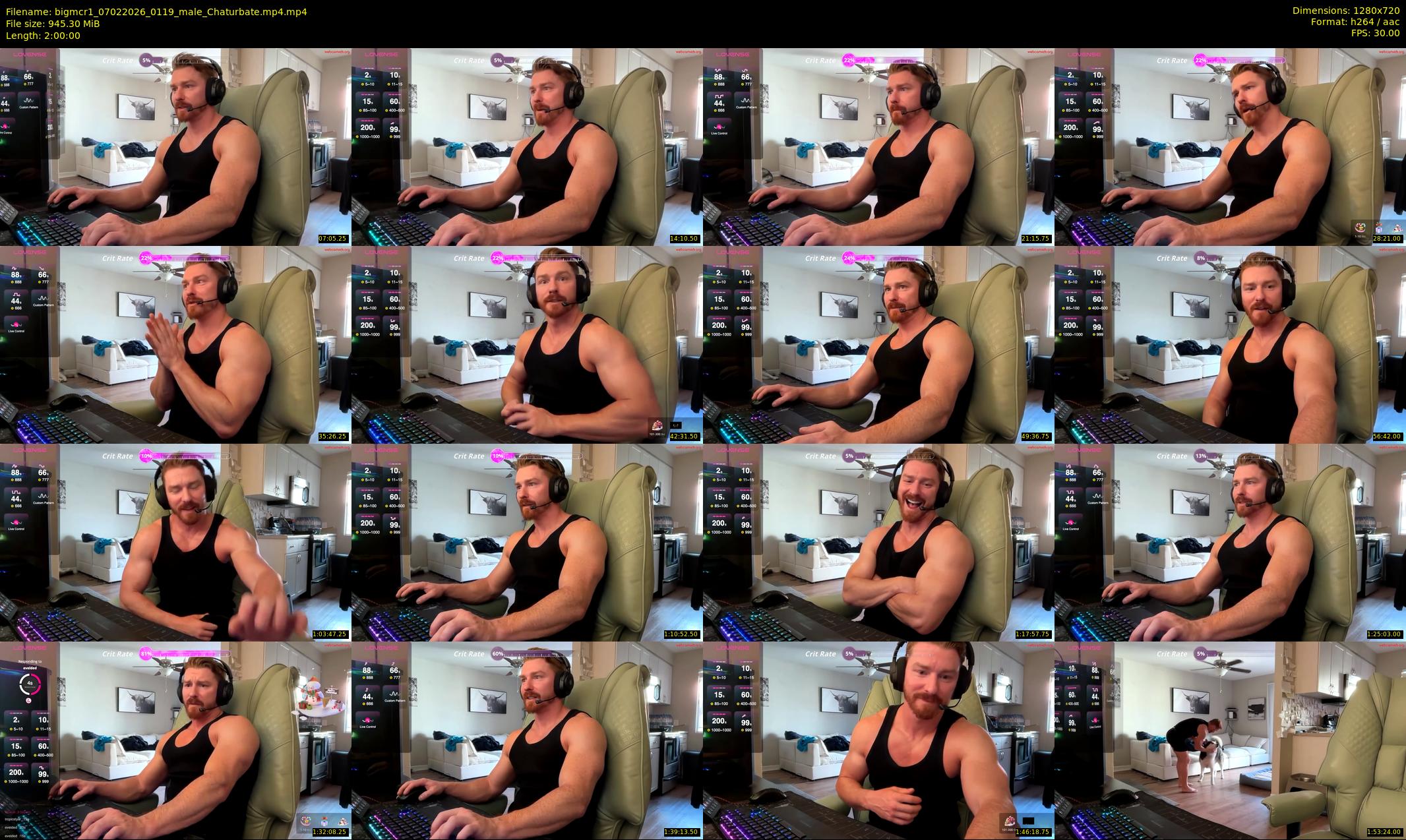 bigmcr1 — 120 minute Chaturbate male cam show recording, 720p, Feb 7, 2026
