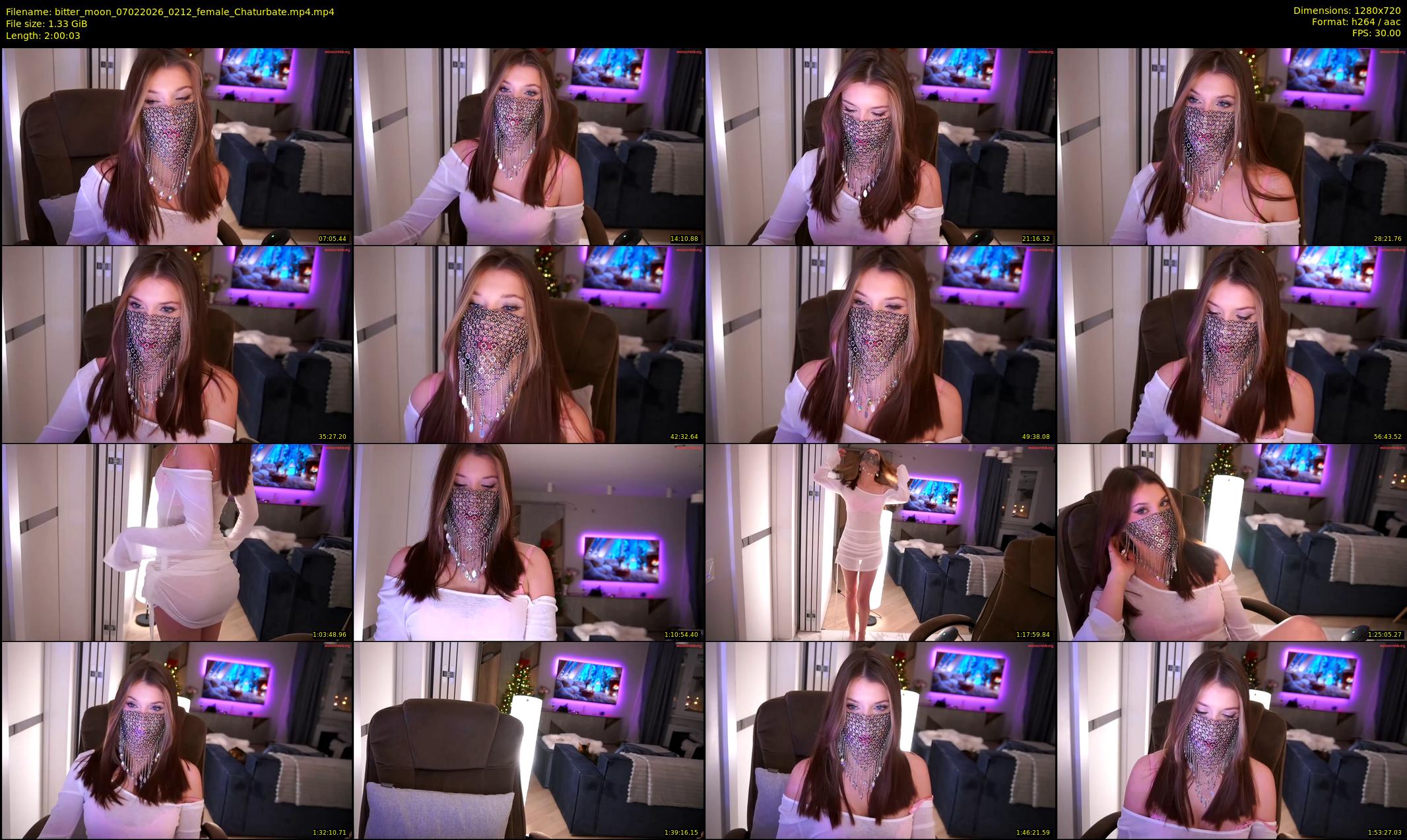 bitter_moon — 121 minute Chaturbate female cam show recording, 720p, Feb 7, 2026