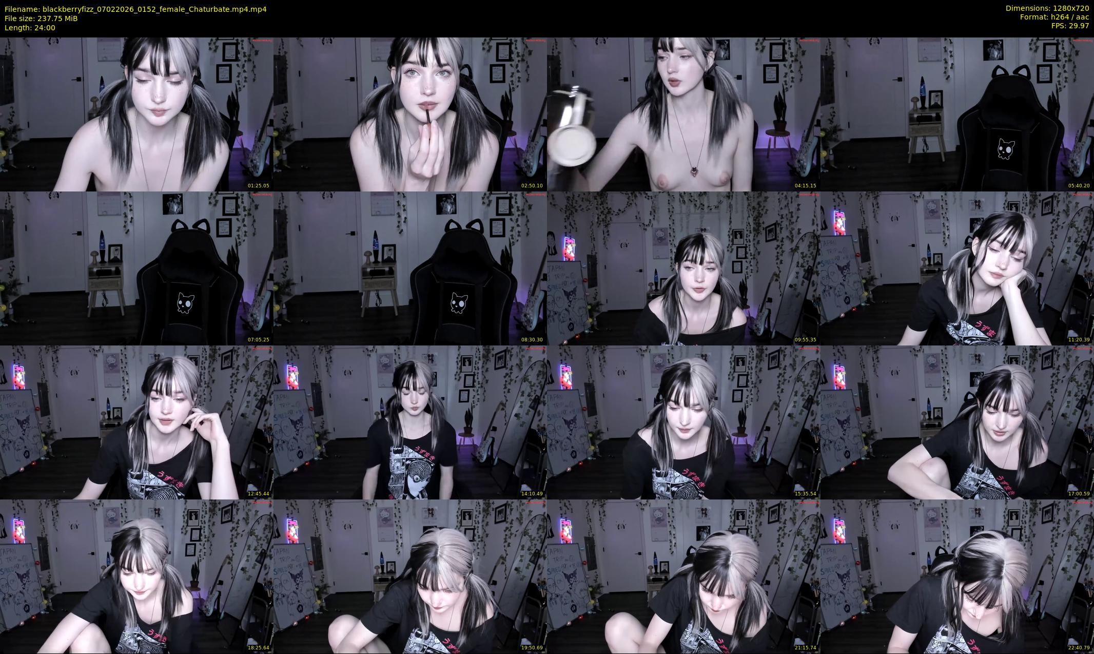 blackberryfizz — 24 minute Chaturbate female cam show recording, 720p, Feb 7, 2026