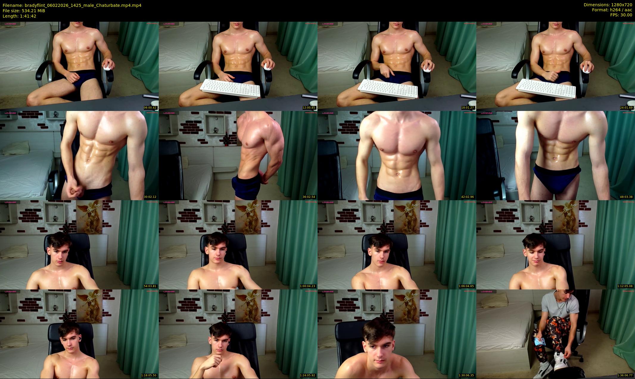 bradyflint — 102 minute Chaturbate male cam show recording, 720p, Feb 6, 2026