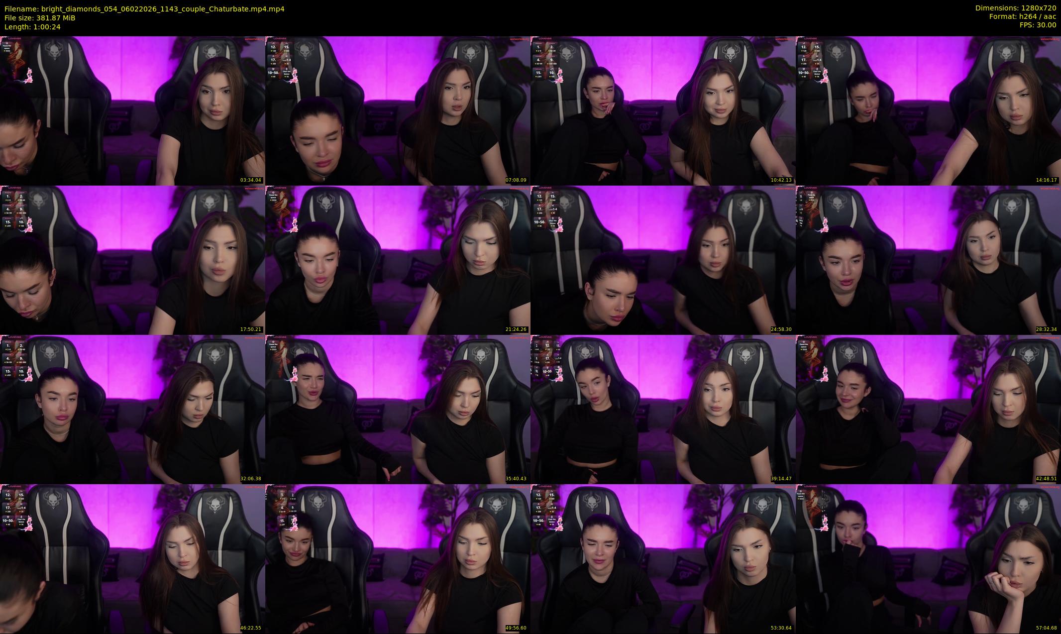 bright_diamonds_054 — 61 minute Chaturbate couple cam show recording, 720p, Feb 6, 2026