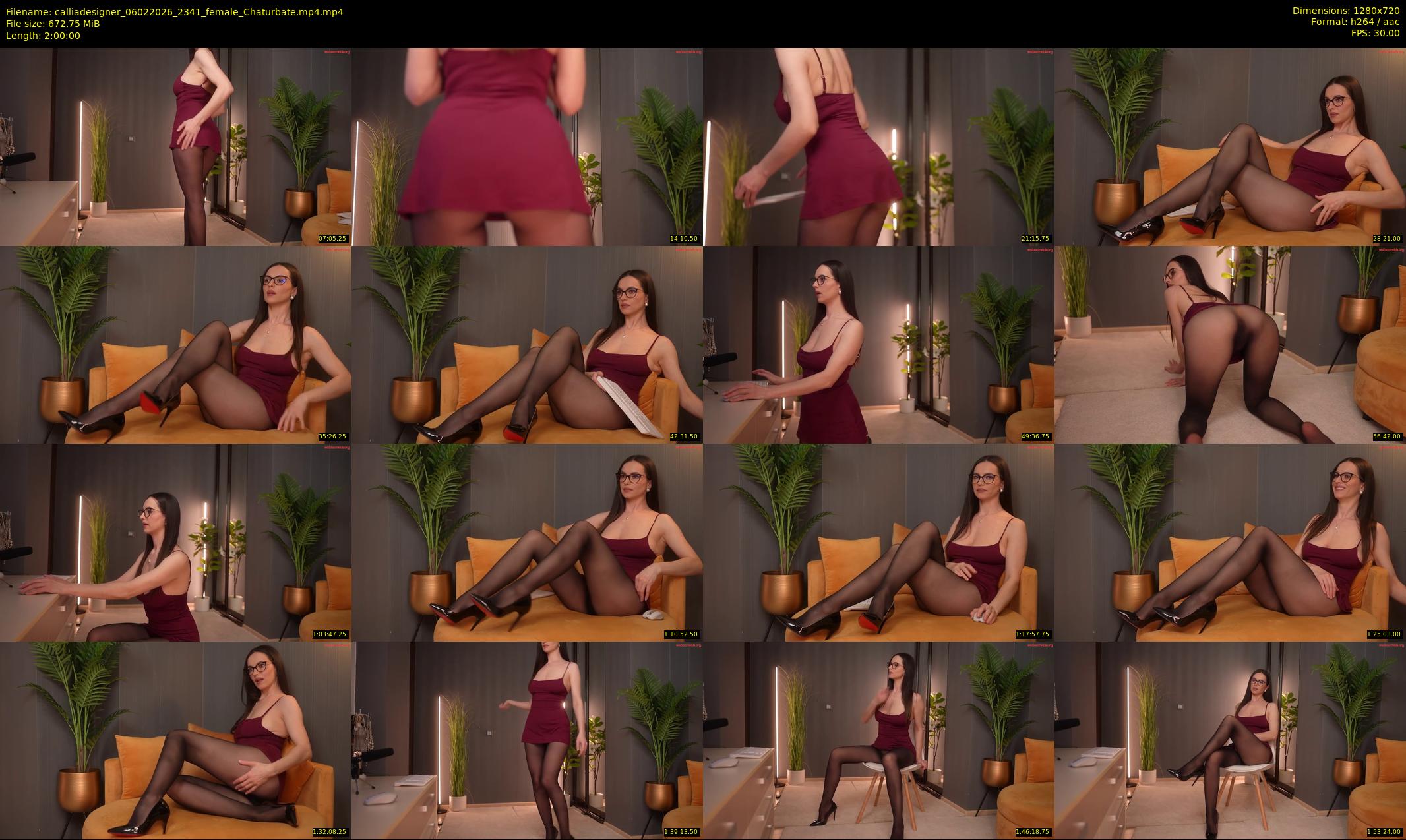 calliadesigner — 120 minute Chaturbate female cam show recording, 720p, Feb 6, 2026