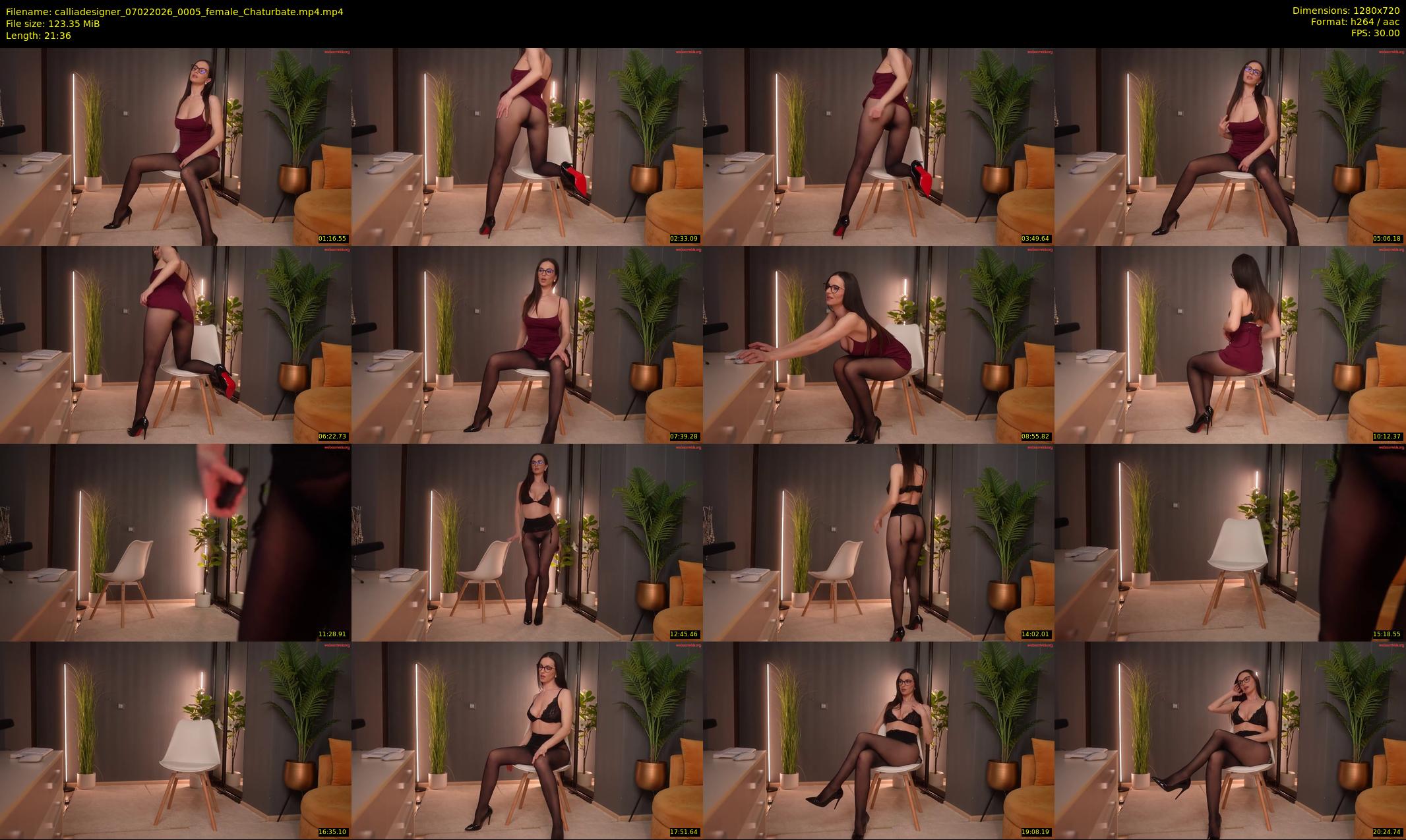 calliadesigner — 22 minute Chaturbate female cam show recording, 720p, Feb 7, 2026