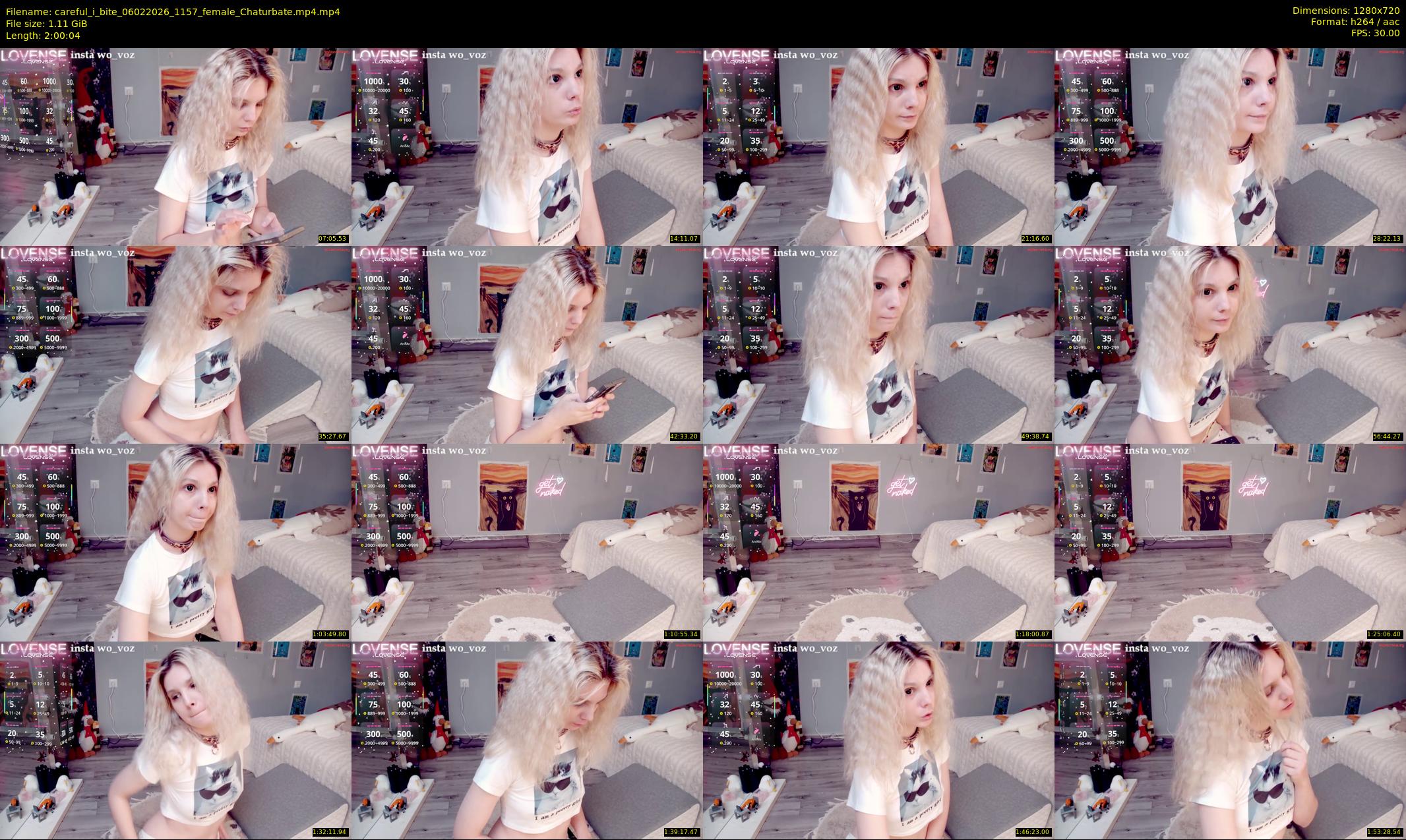 careful_i_bite — 121 minute Chaturbate female cam show recording, 720p, Feb 6, 2026