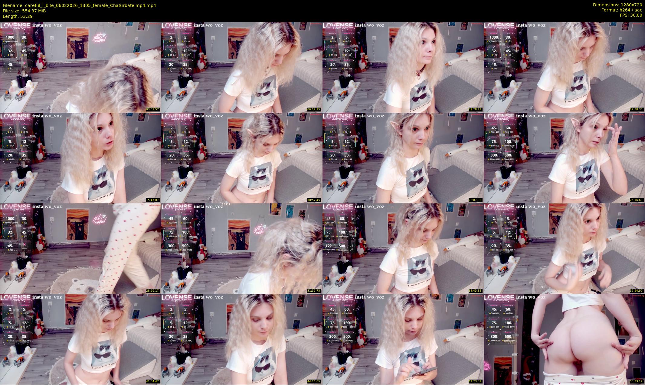 careful_i_bite — 54 minute Chaturbate female cam show recording, 720p, Feb 6, 2026