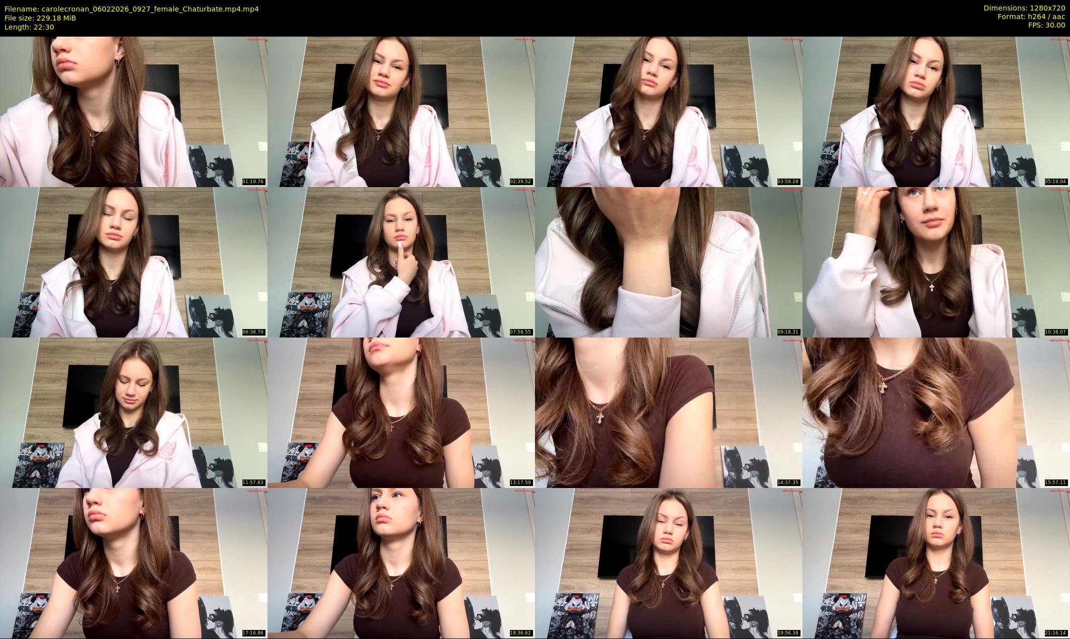 carolecronan — 23 minute Chaturbate female cam show recording, 720p, Feb 6, 2026