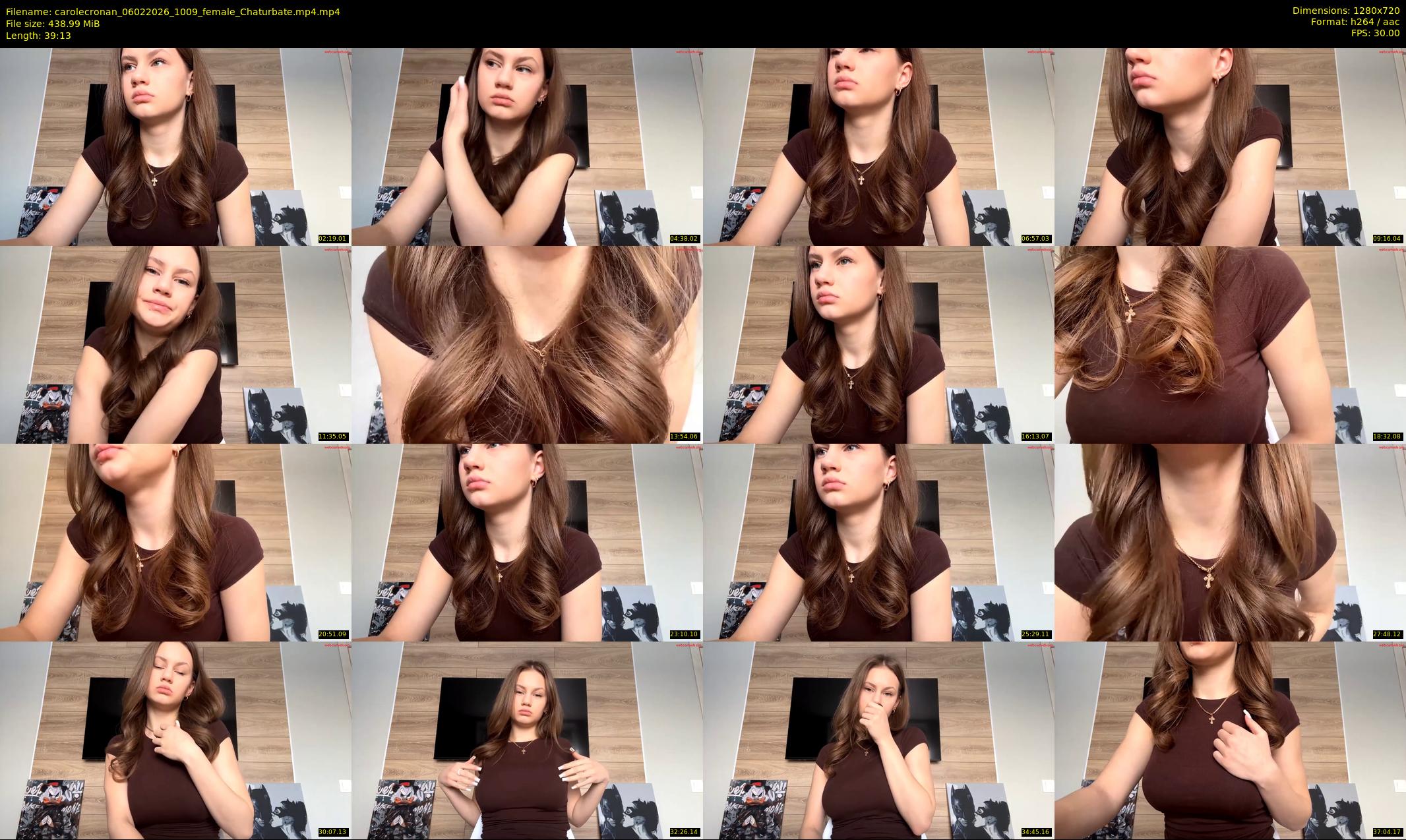 carolecronan — 40 minute Chaturbate female cam show recording, 720p, Feb 6, 2026