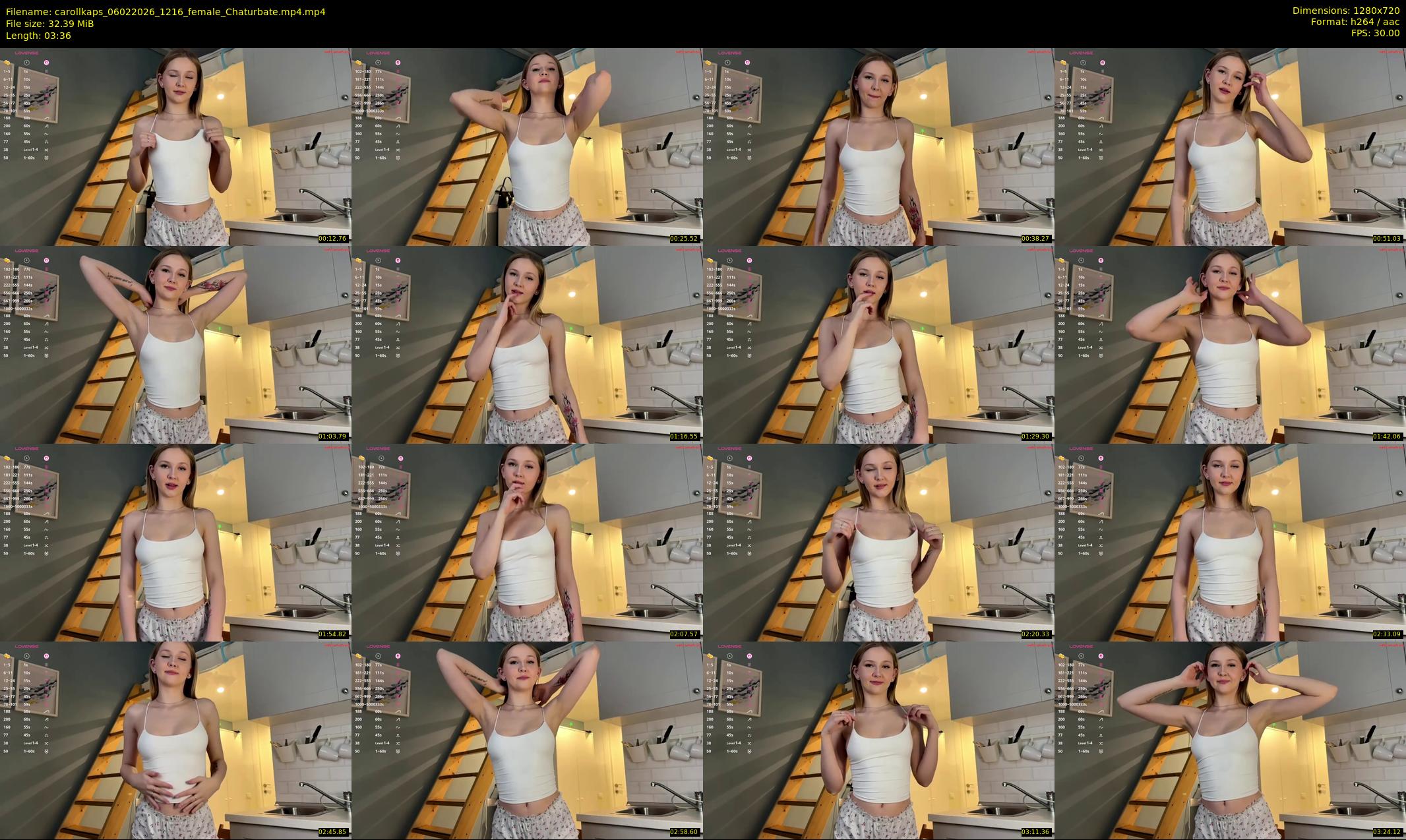 carollkaps — 4 minute Chaturbate female cam show recording, 720p, Feb 6, 2026