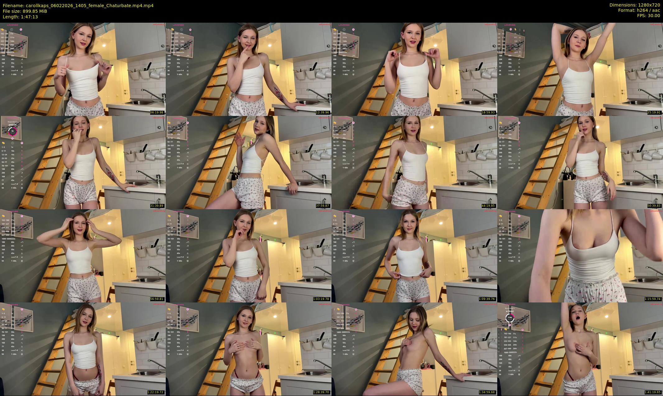 carollkaps — 108 minute Chaturbate female cam show recording, 720p, Feb 6, 2026