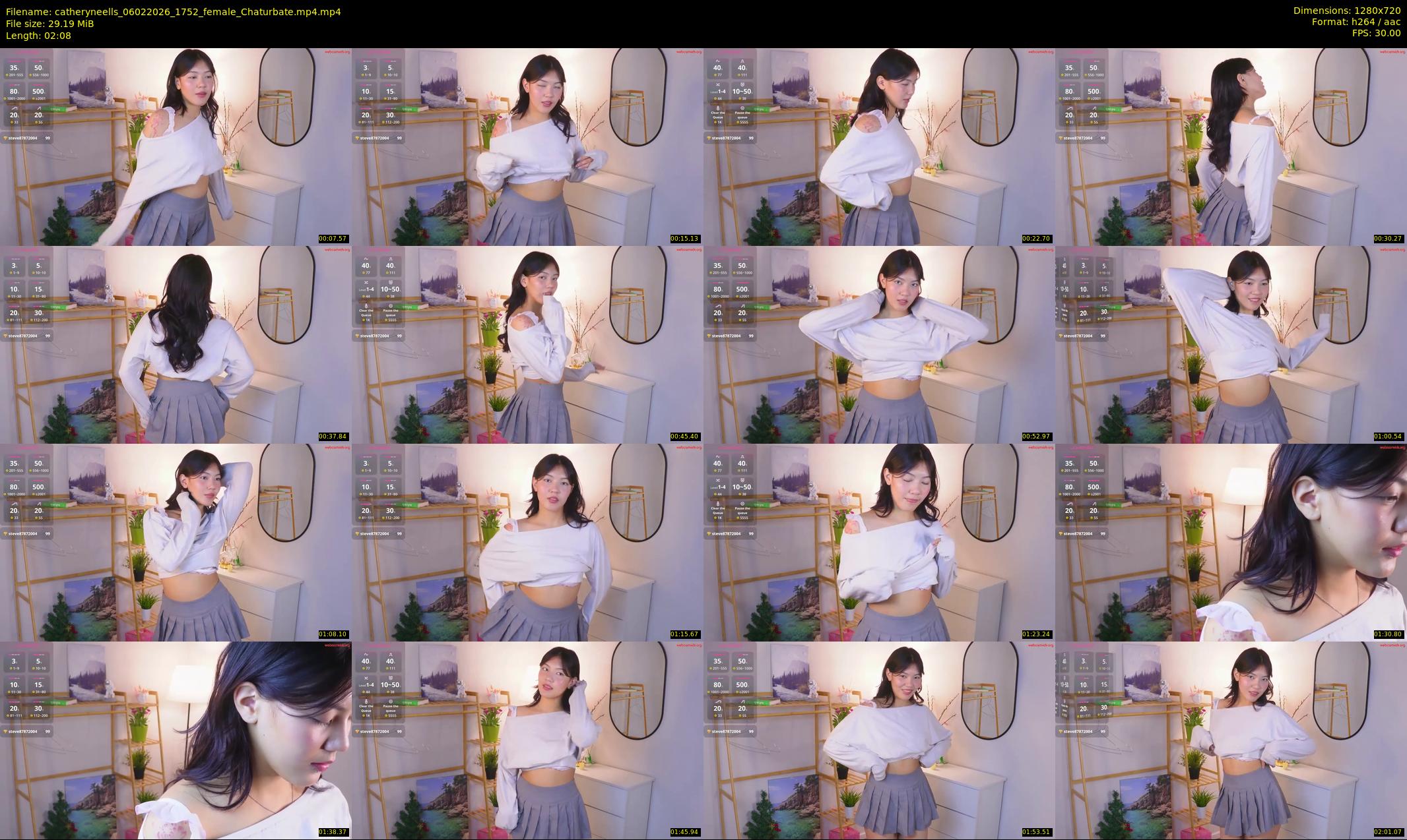 catheryneells — 3 minute Chaturbate female cam show recording, 720p, Feb 6, 2026