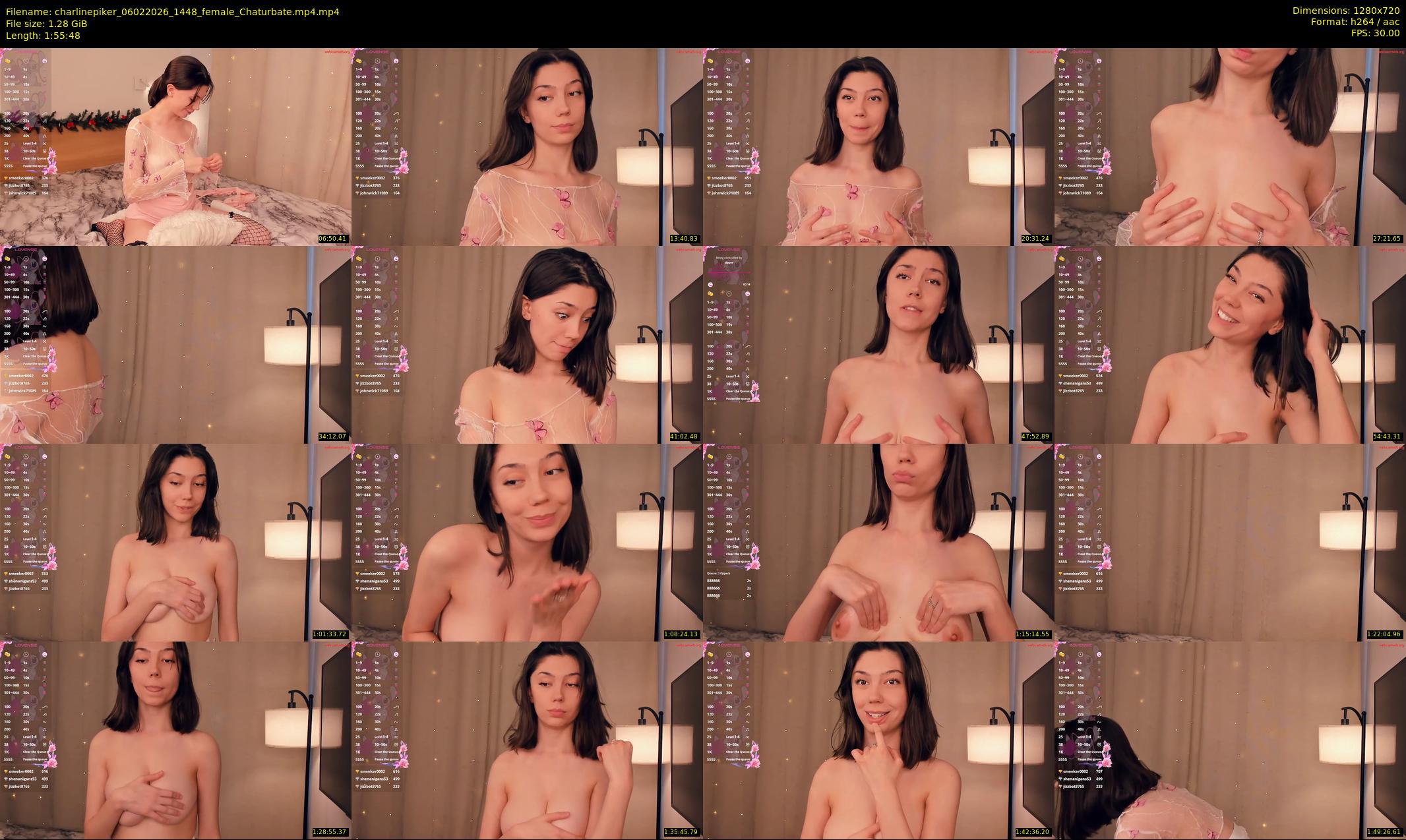 charlinepiker — 116 minute Chaturbate female cam show recording, 720p, Feb 6, 2026