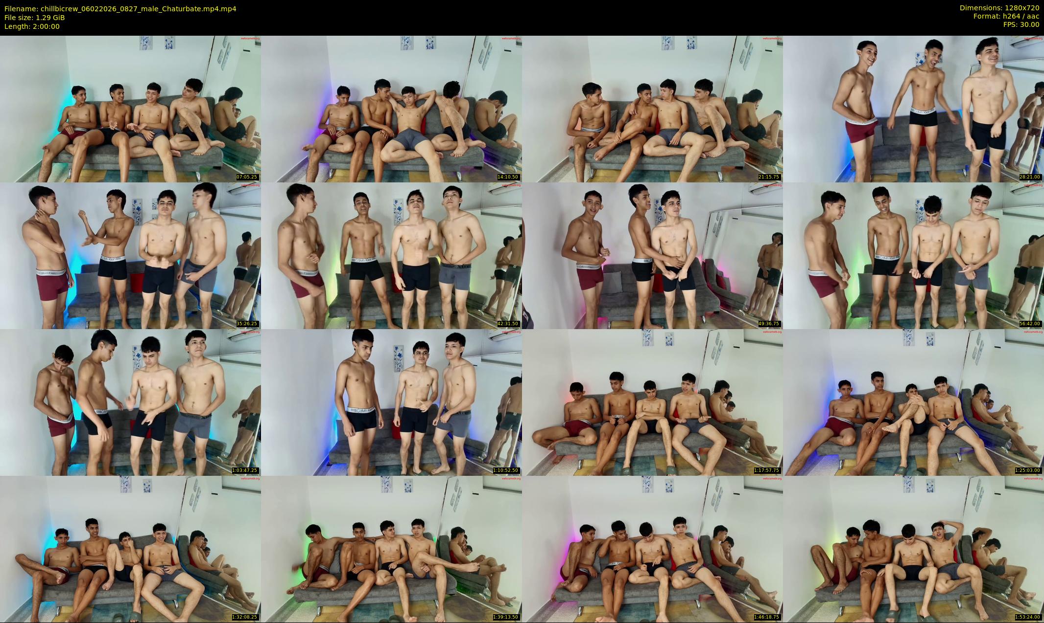 chillbicrew — 120 minute Chaturbate male cam show recording, 720p, Feb 6, 2026