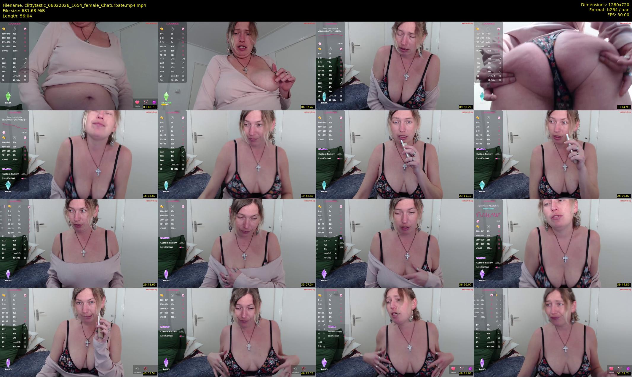 clittytastic — 57 minute Chaturbate female cam show recording, 720p, Feb 6, 2026