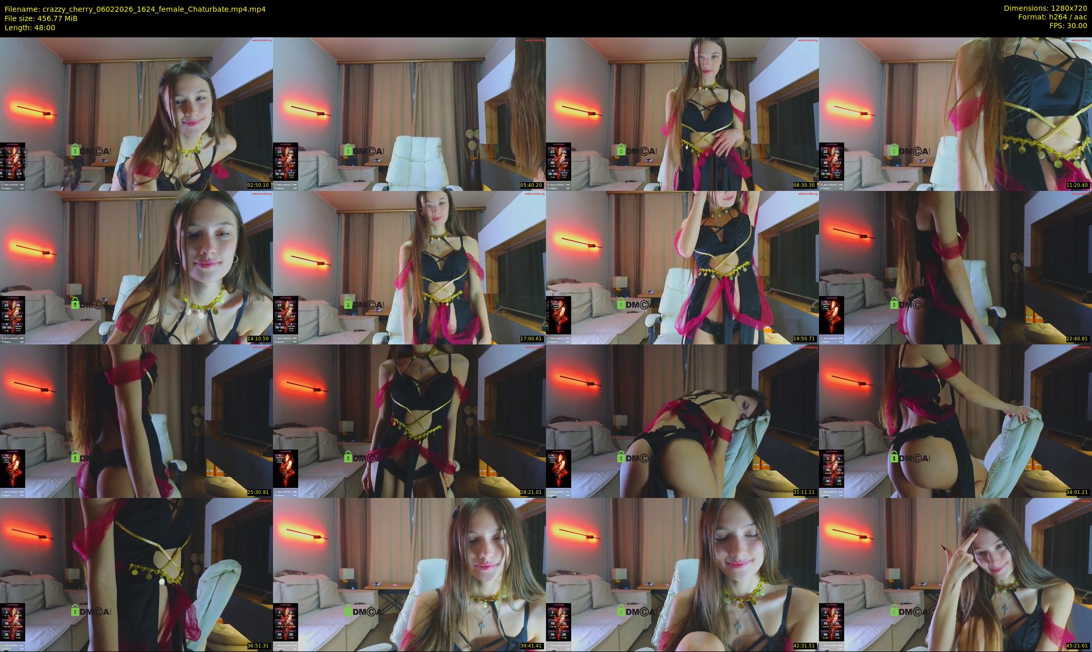 crazzy_cherry — 48 minute Chaturbate female cam show recording, 720p, Feb 6, 2026