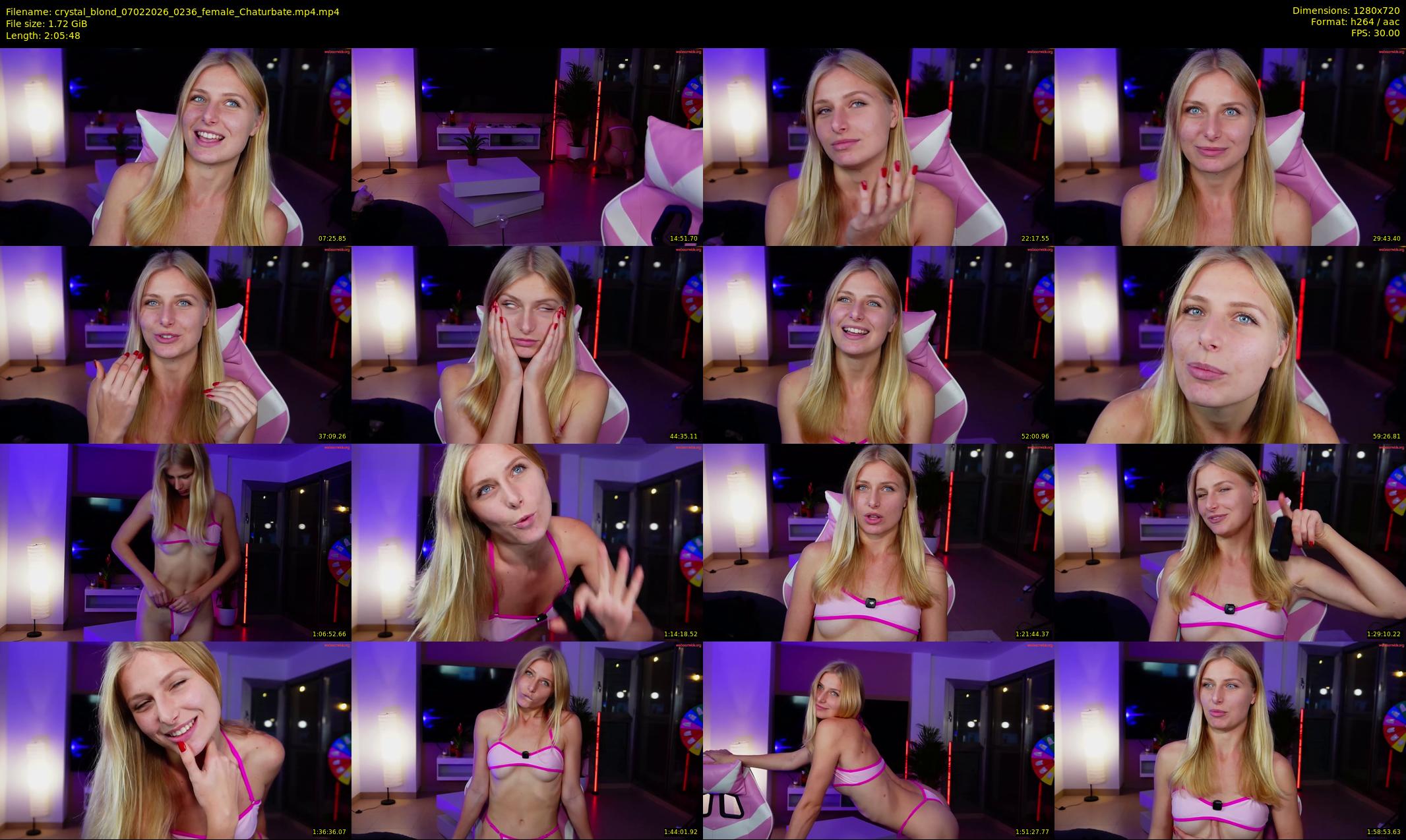 crystal_blond — 126 minute Chaturbate female cam show recording, 720p, Feb 7, 2026