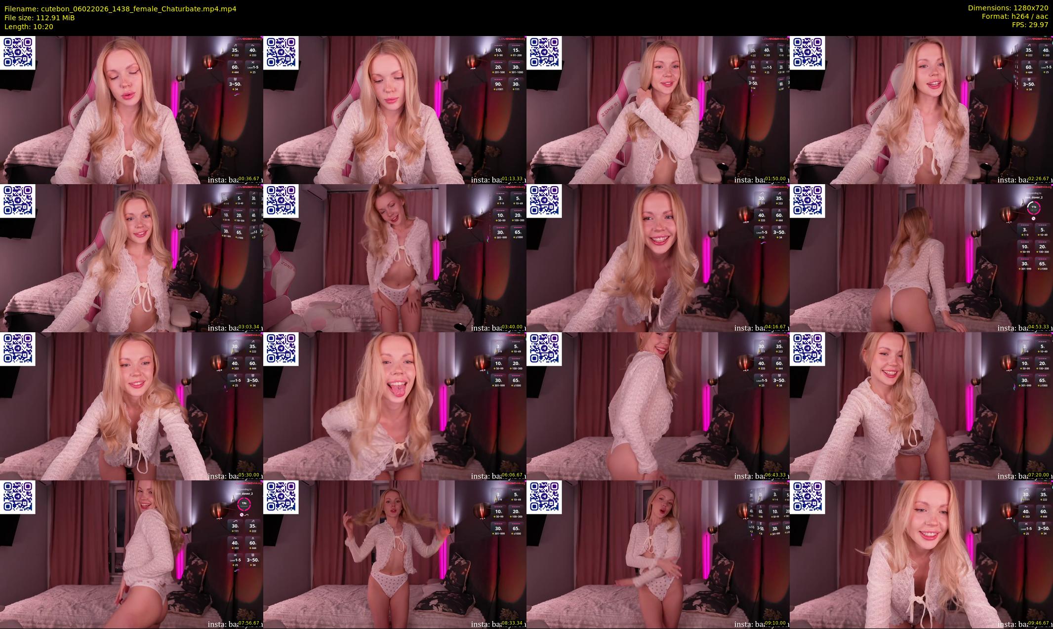 cutebon — 11 minute Chaturbate female cam show recording, 720p, Feb 6, 2026