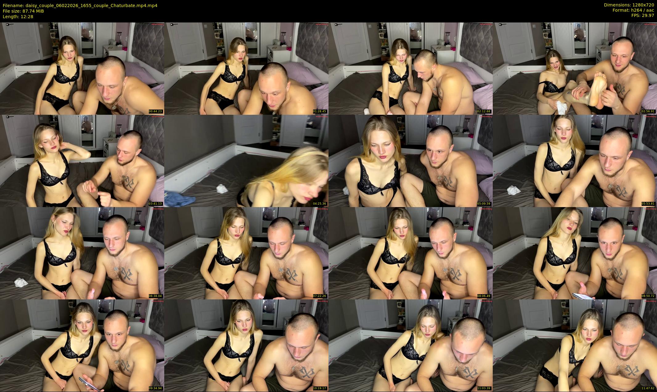 daisy_couple — 13 minute Chaturbate couple cam show recording, 720p, Feb 6, 2026