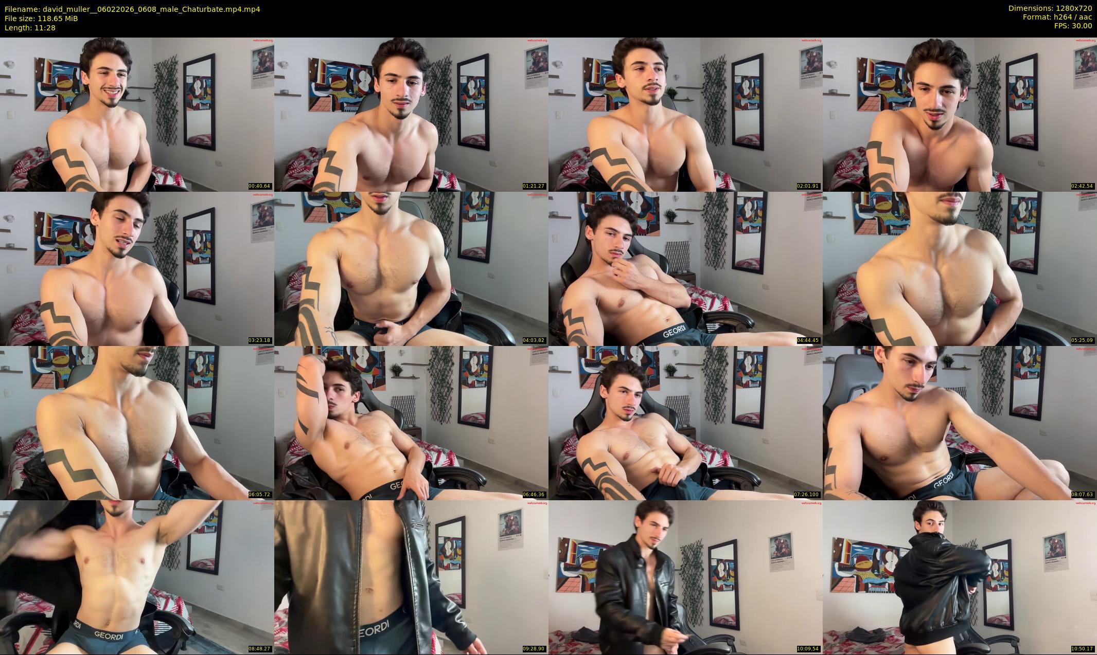 david_muller_ — 12 minute Chaturbate male cam show recording, 720p, Feb 6, 2026