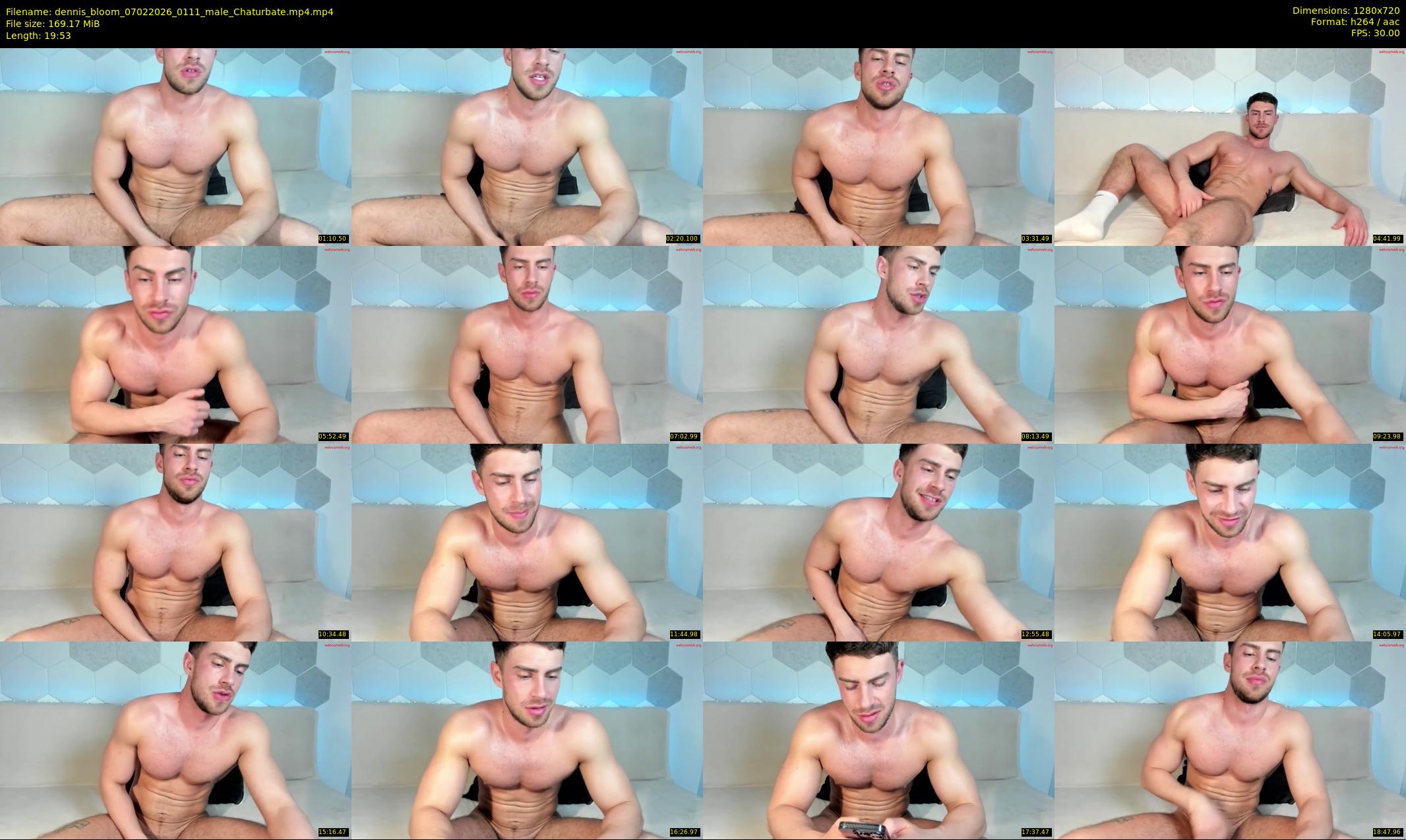 dennis_bloom — 20 minute Chaturbate male cam show recording, 720p, Feb 7, 2026